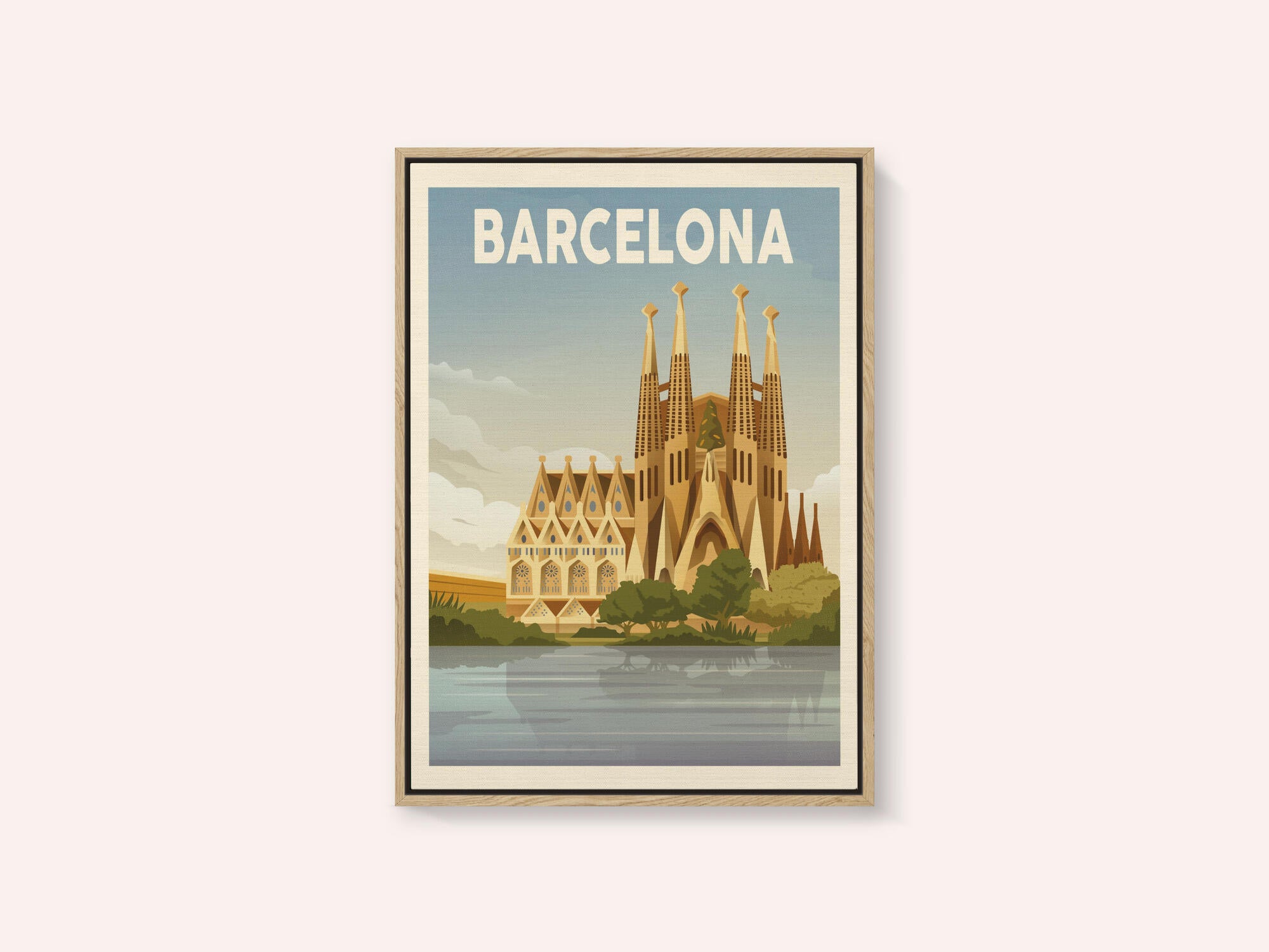 Barcelona Travel Print