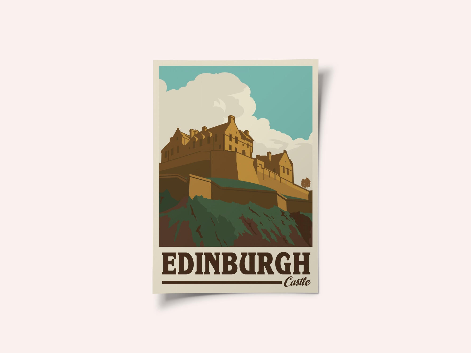 Edinburgh Castle Travel Print