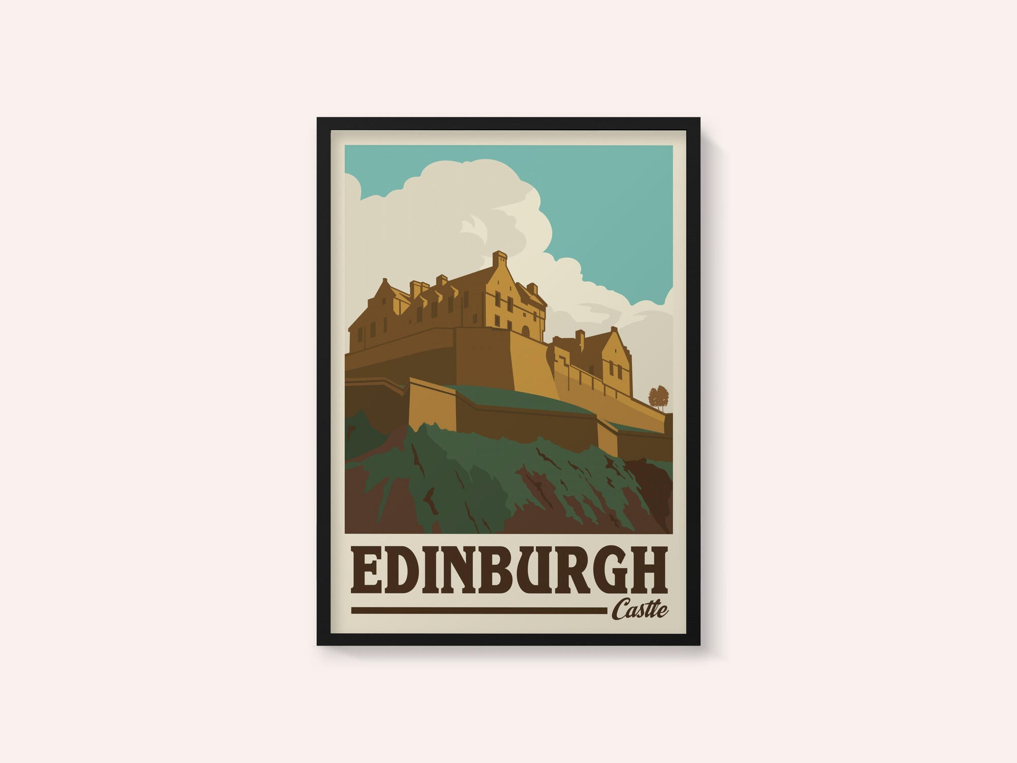 Edinburgh Castle Travel Print