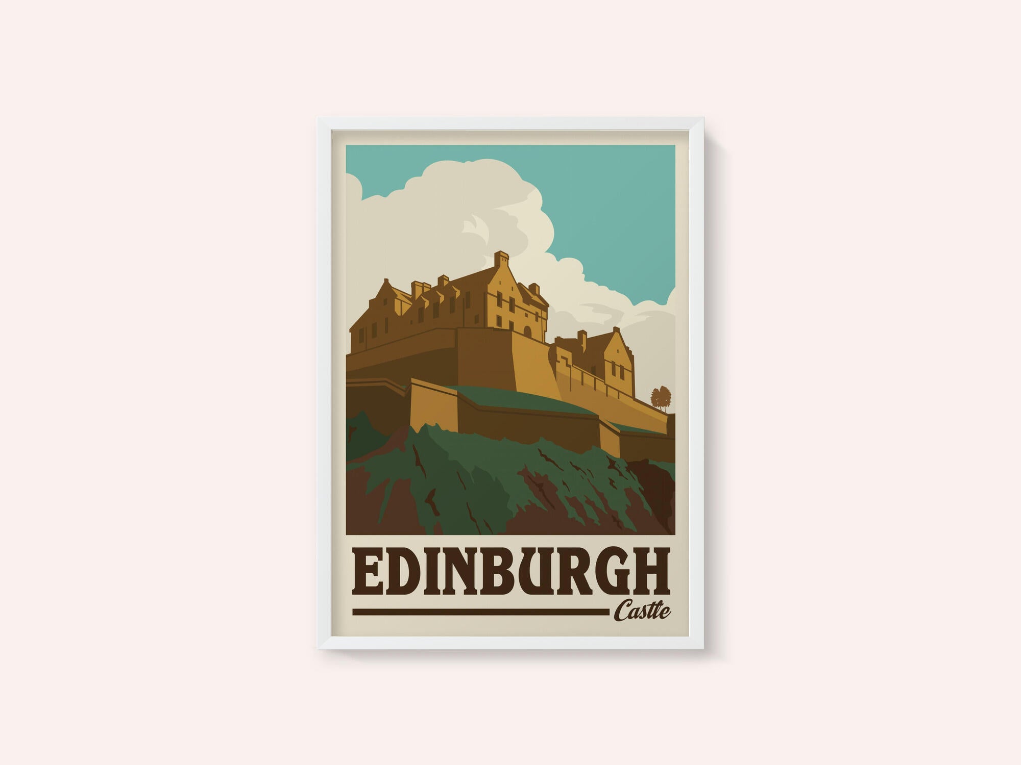 Edinburgh Castle Travel Print