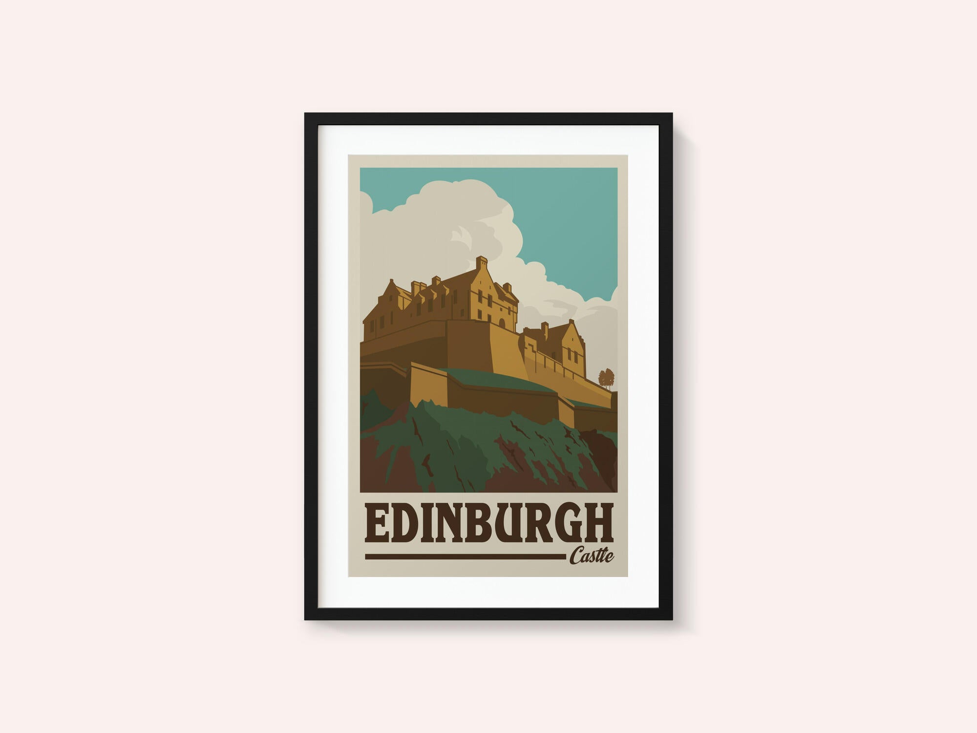 Edinburgh Castle Travel Print