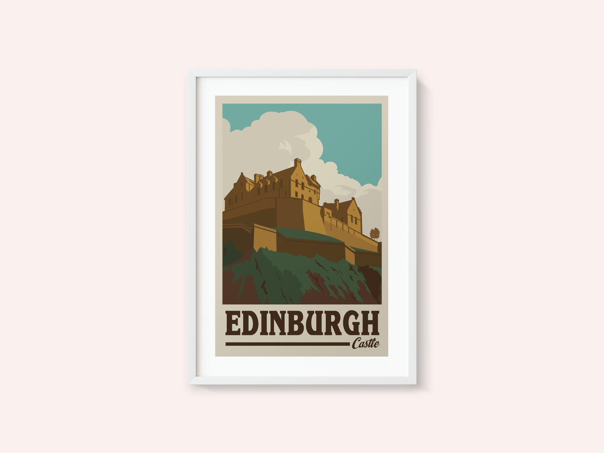 Edinburgh Castle Travel Print