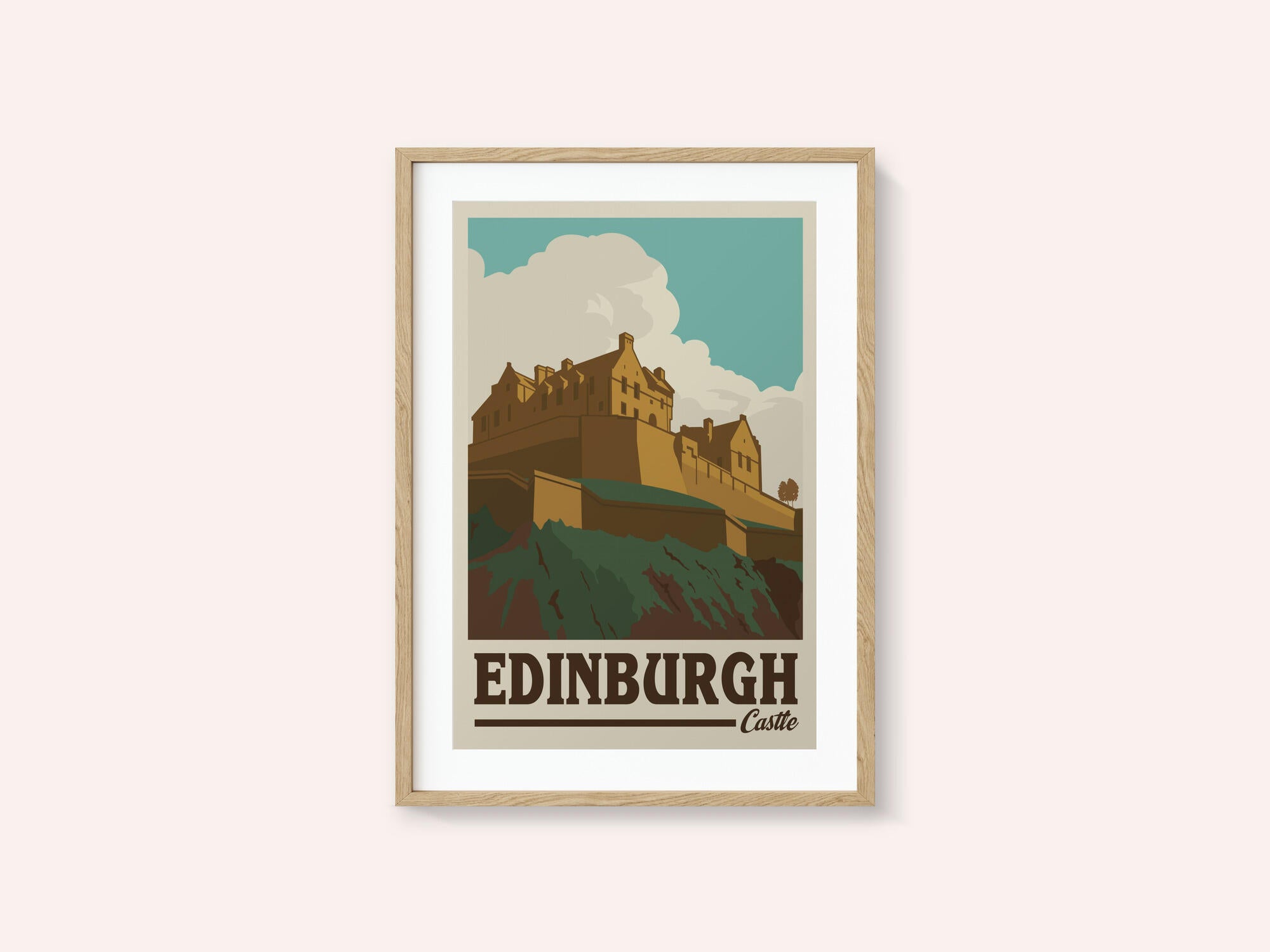 Edinburgh Castle Travel Print