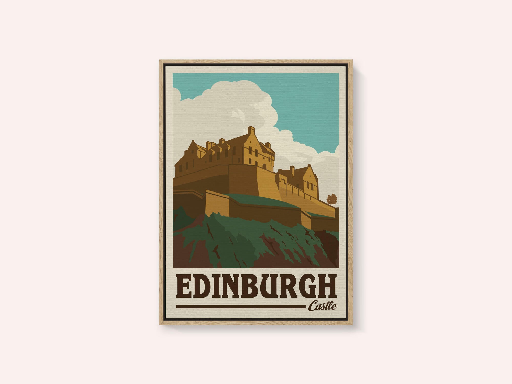Edinburgh Castle Travel Print