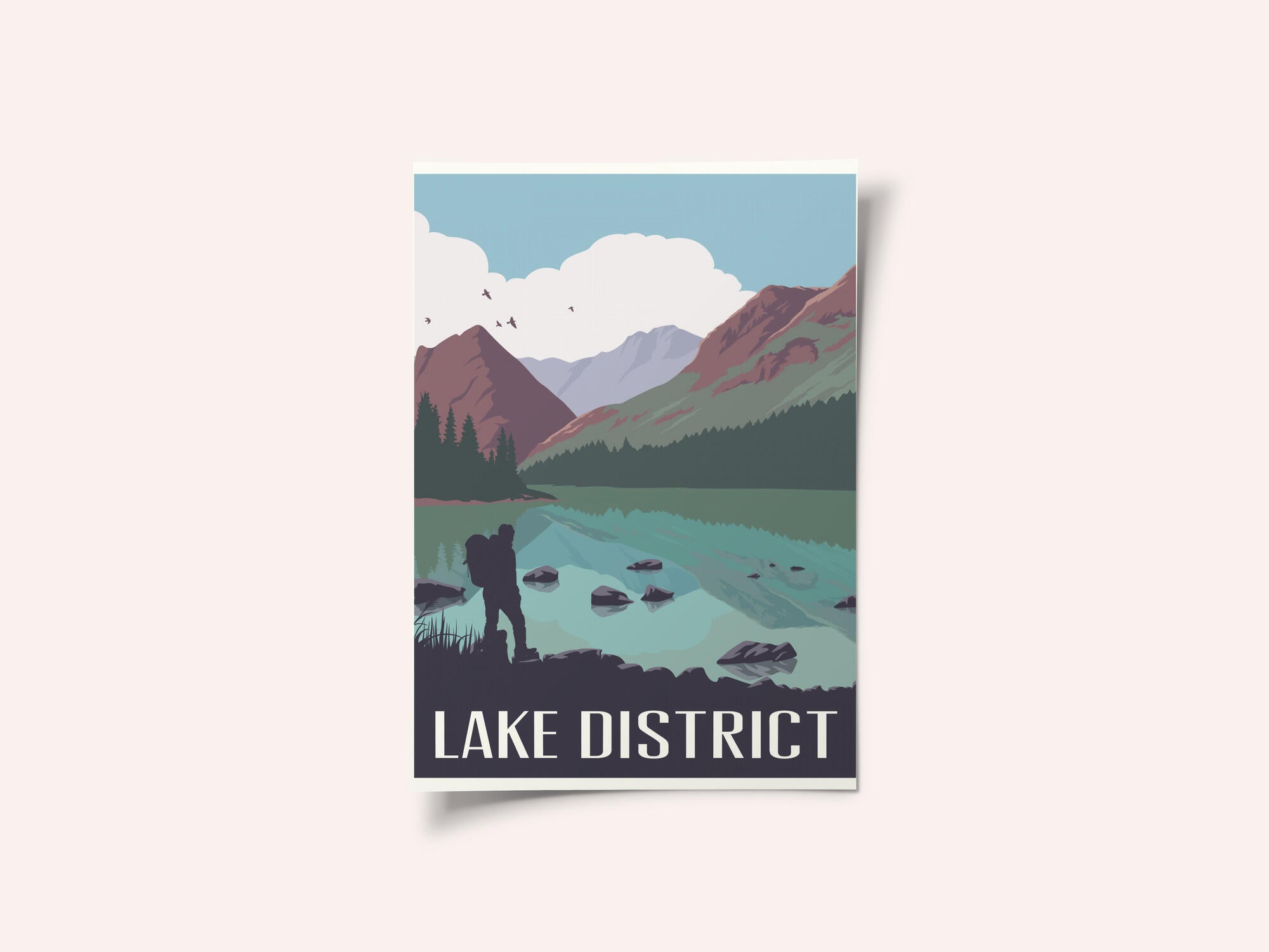 Lake District Travel Print