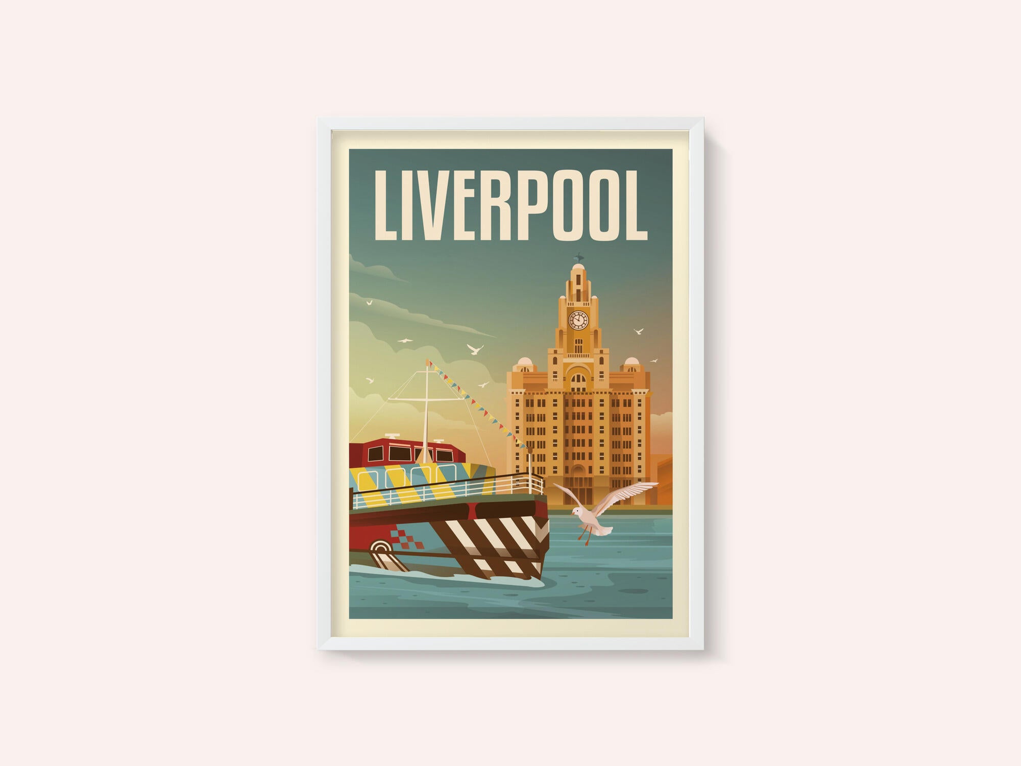 Liverpool Liver Building Travel Print