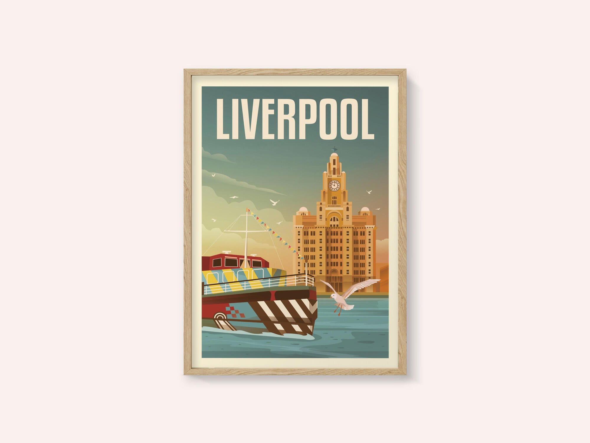 Liverpool Liver Building Travel Print