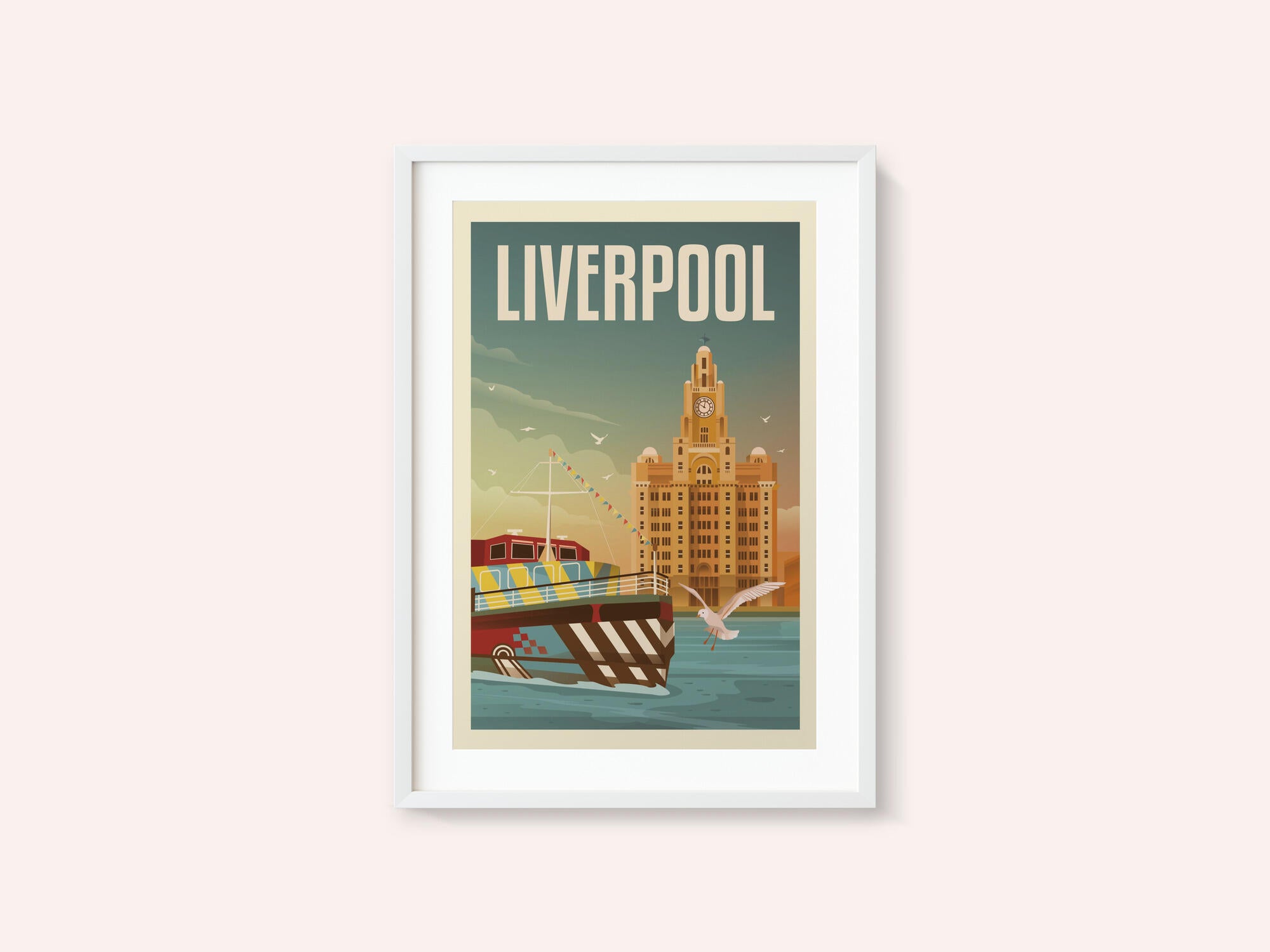 Liverpool Liver Building Travel Print