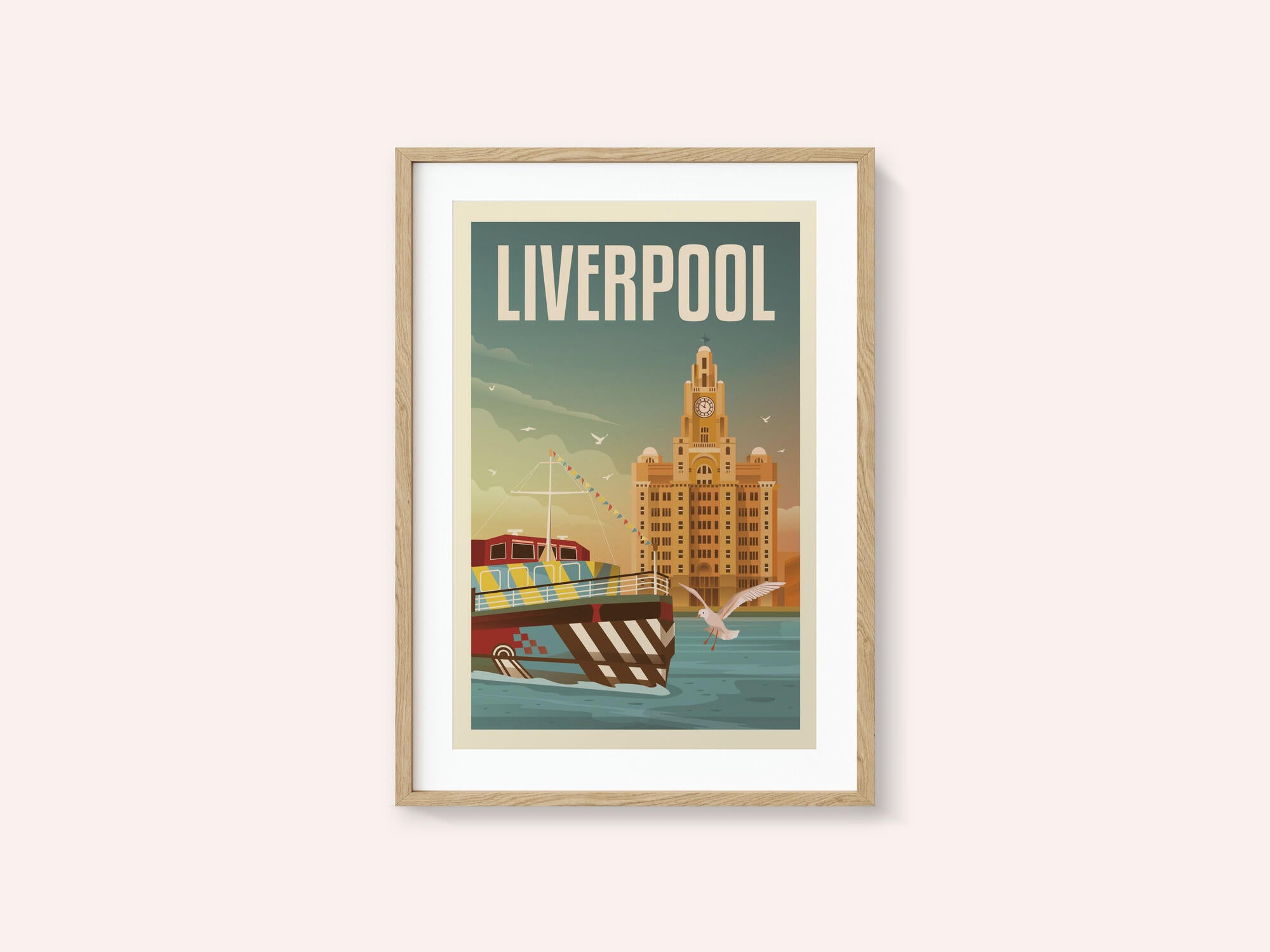 Liverpool Liver Building Travel Print