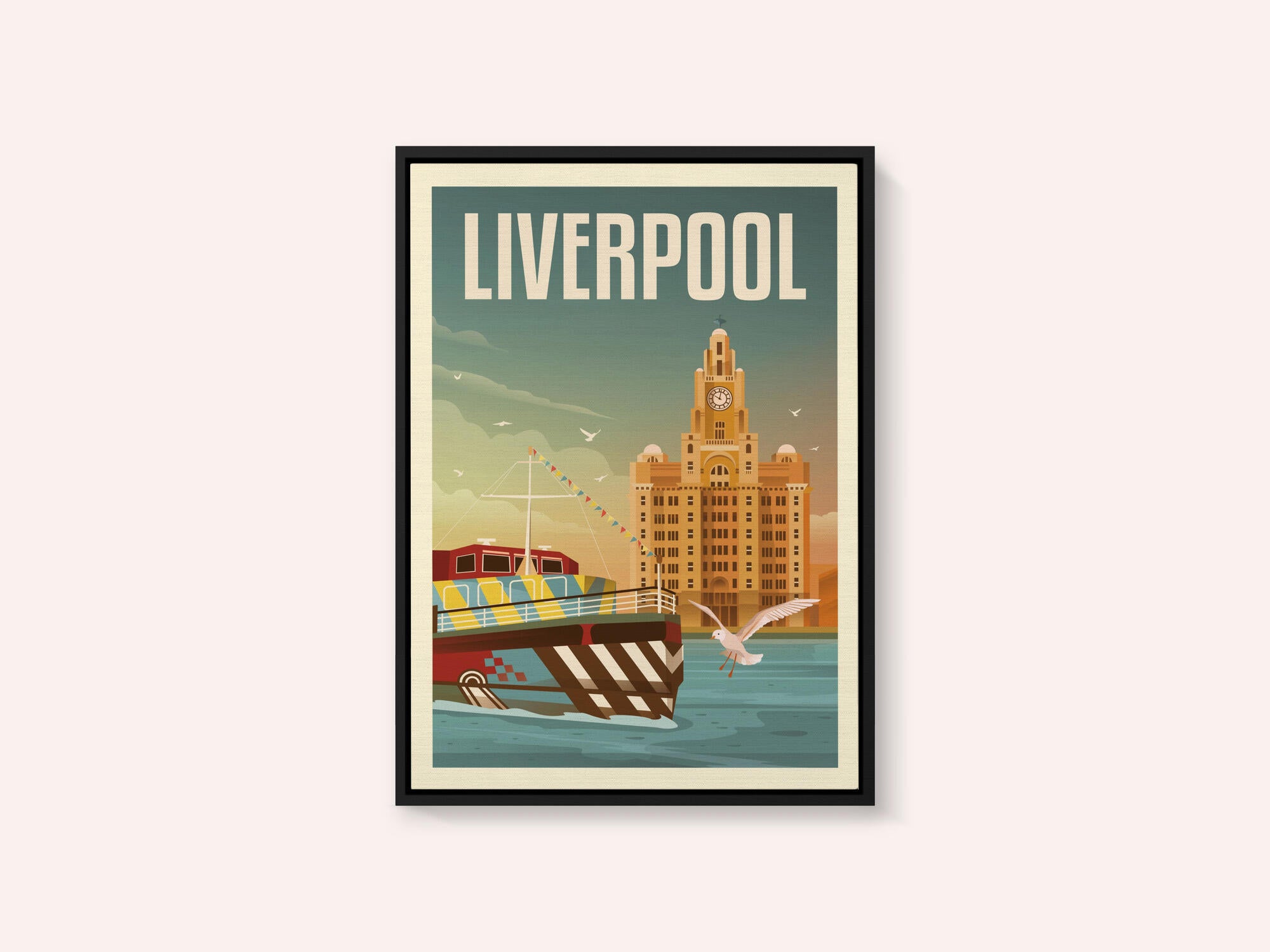 Liverpool Liver Building Travel Print