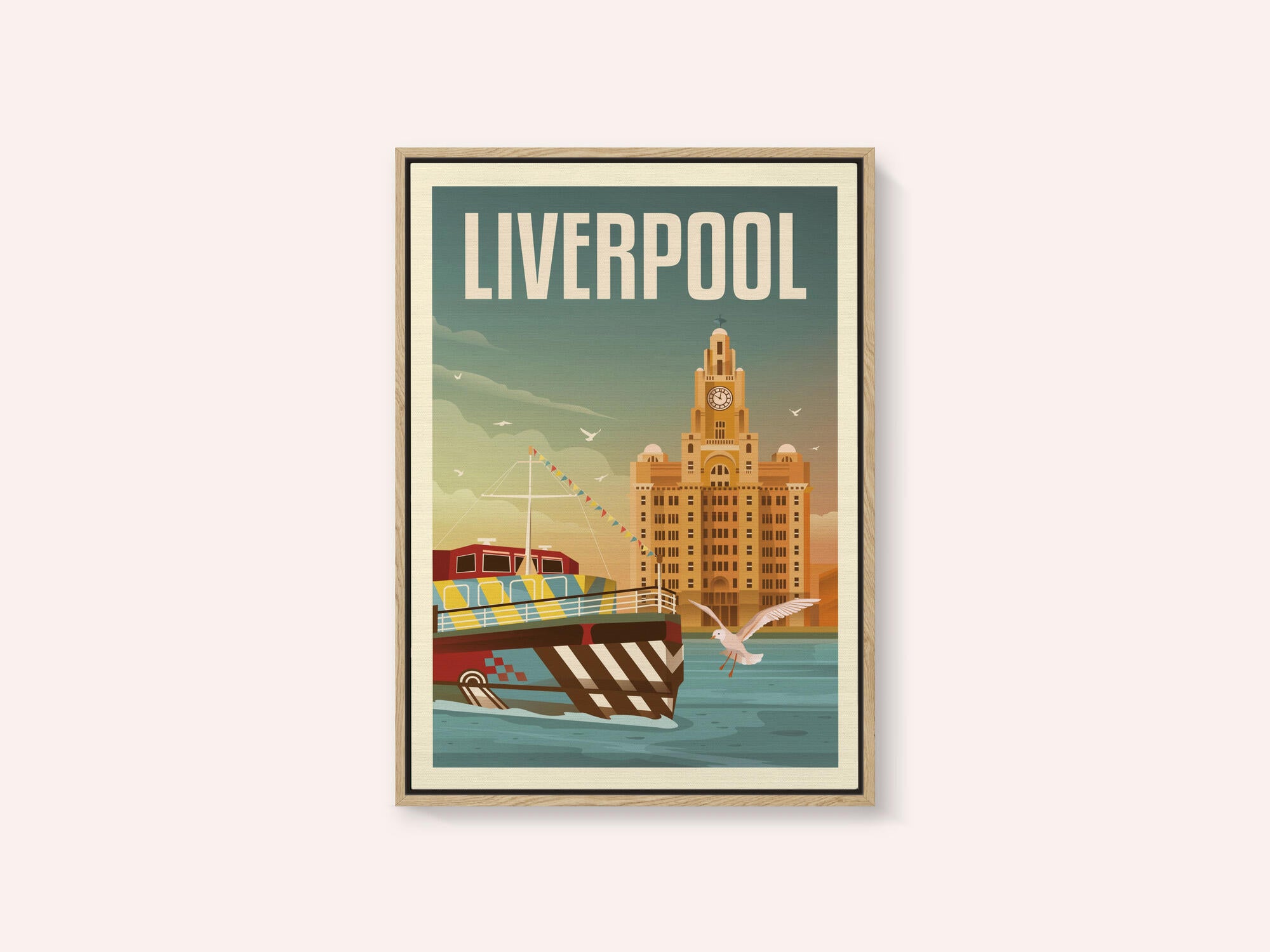 Liverpool Liver Building Travel Print