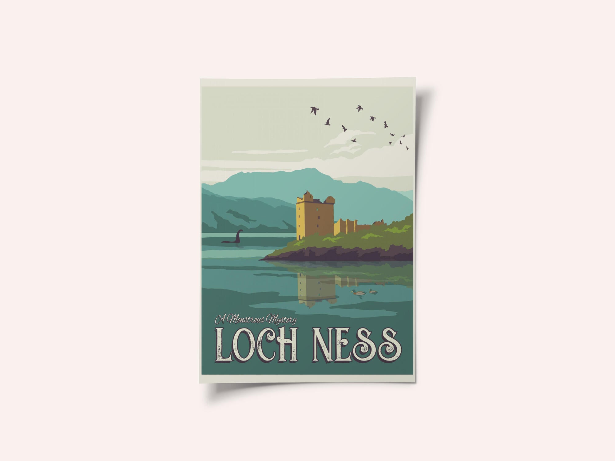 Loch Ness Travel Print