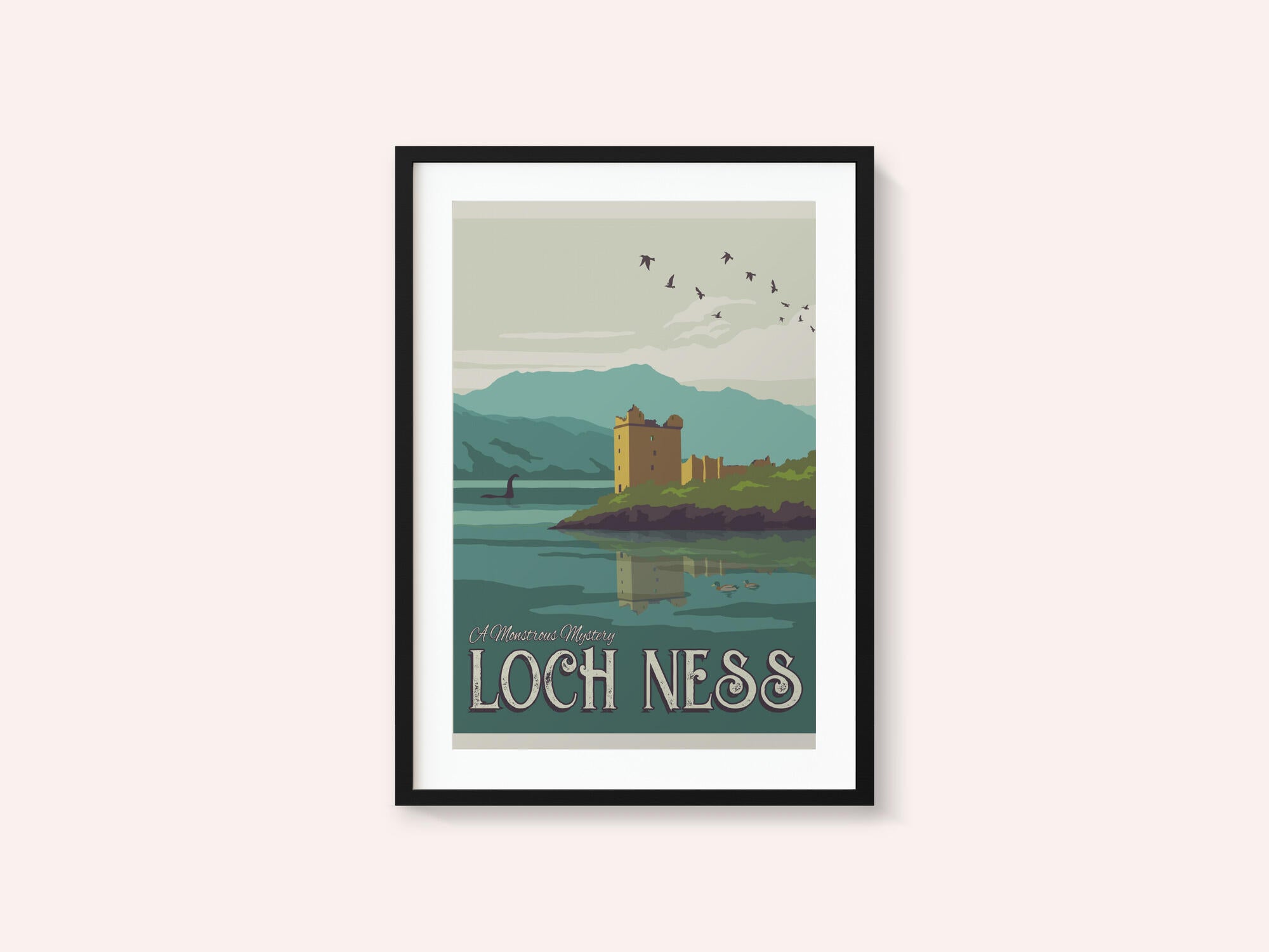 Loch Ness Travel Print