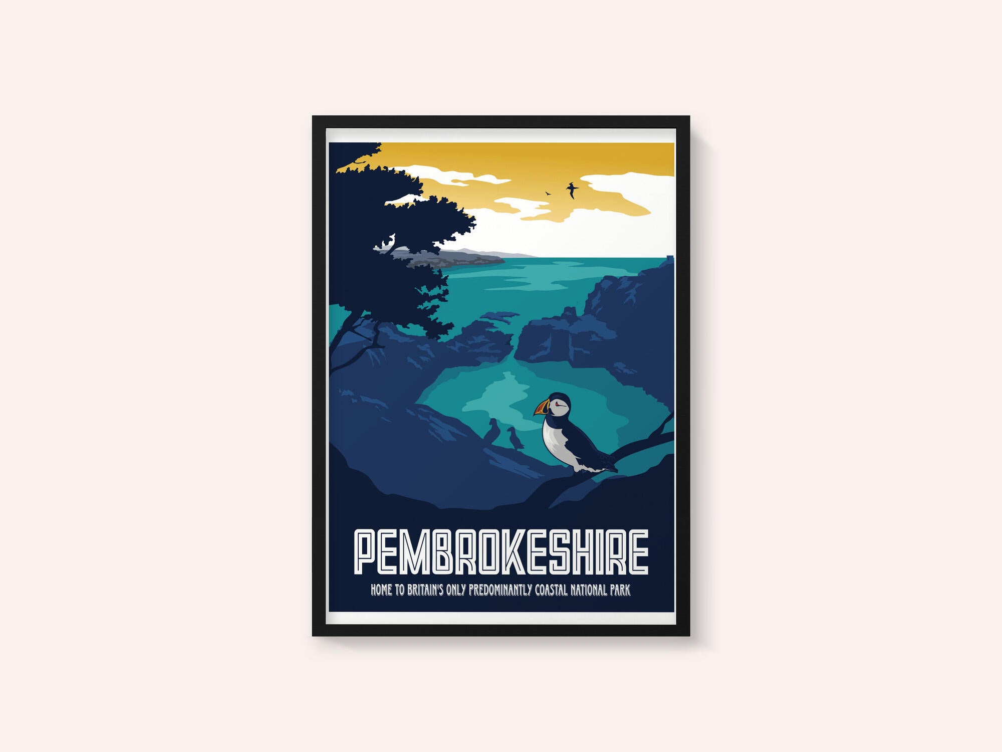 Pembrokeshire Travel Print
