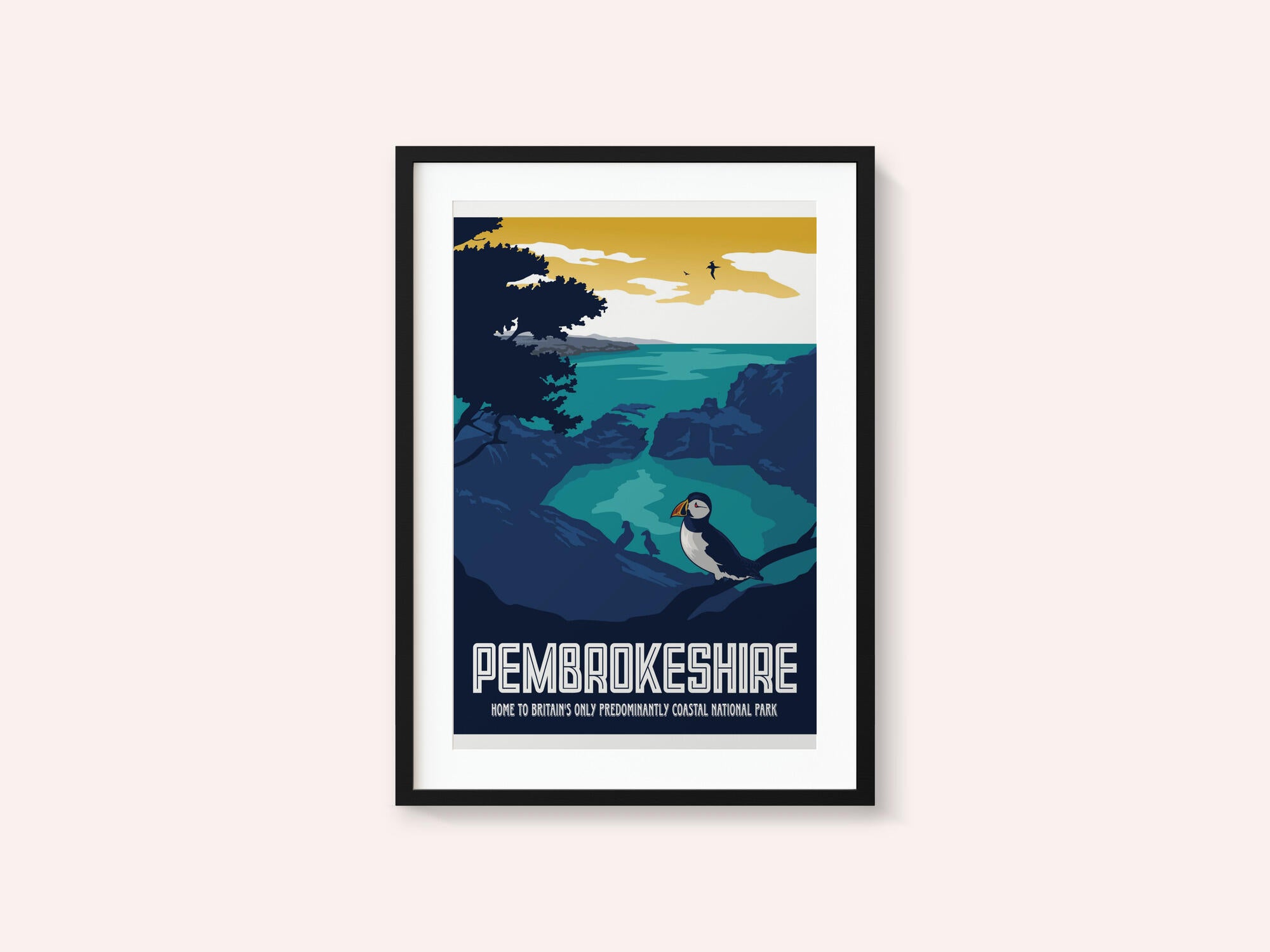 Pembrokeshire Travel Print
