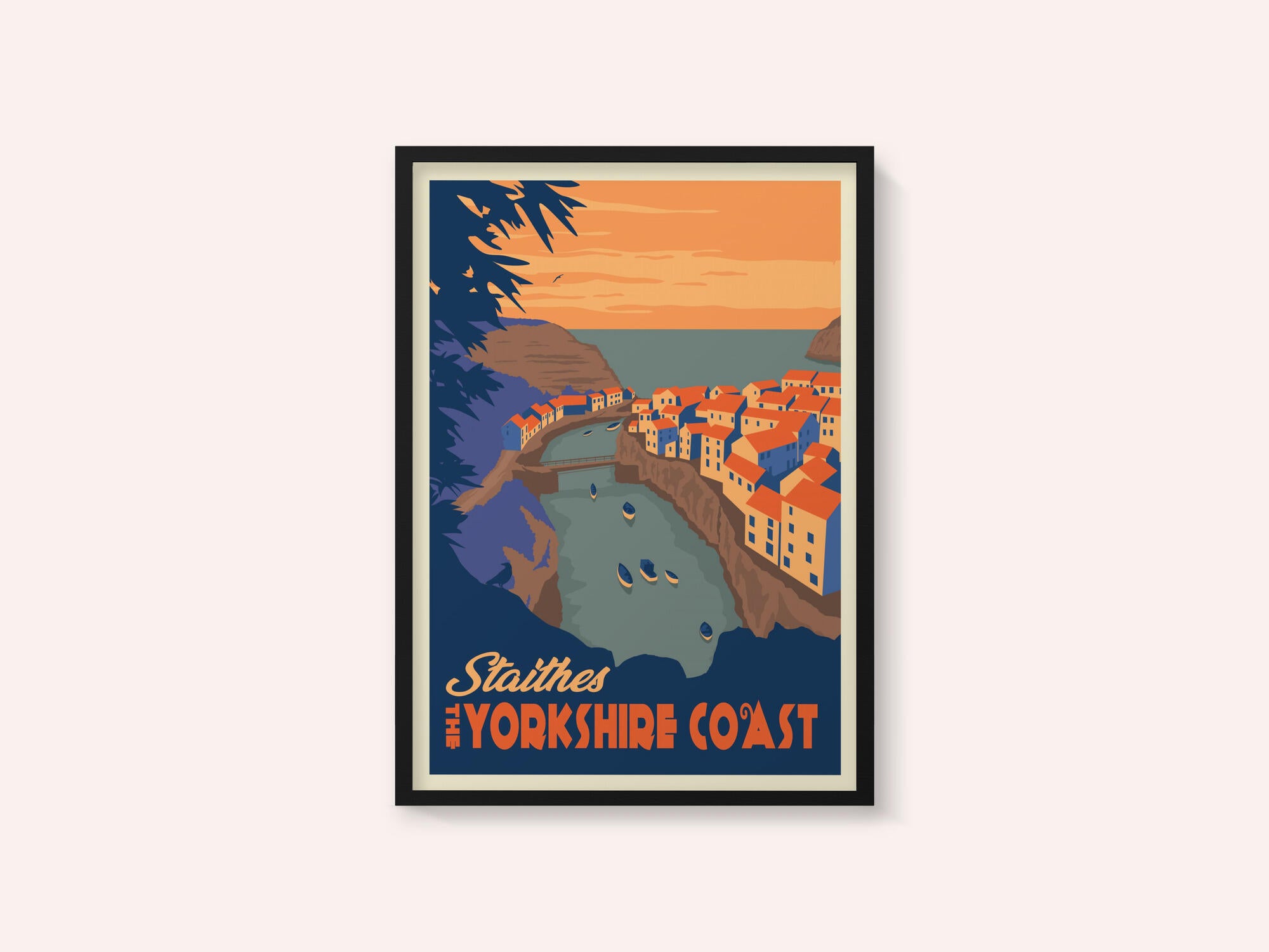 Staithes Yorkshire Travel Print
