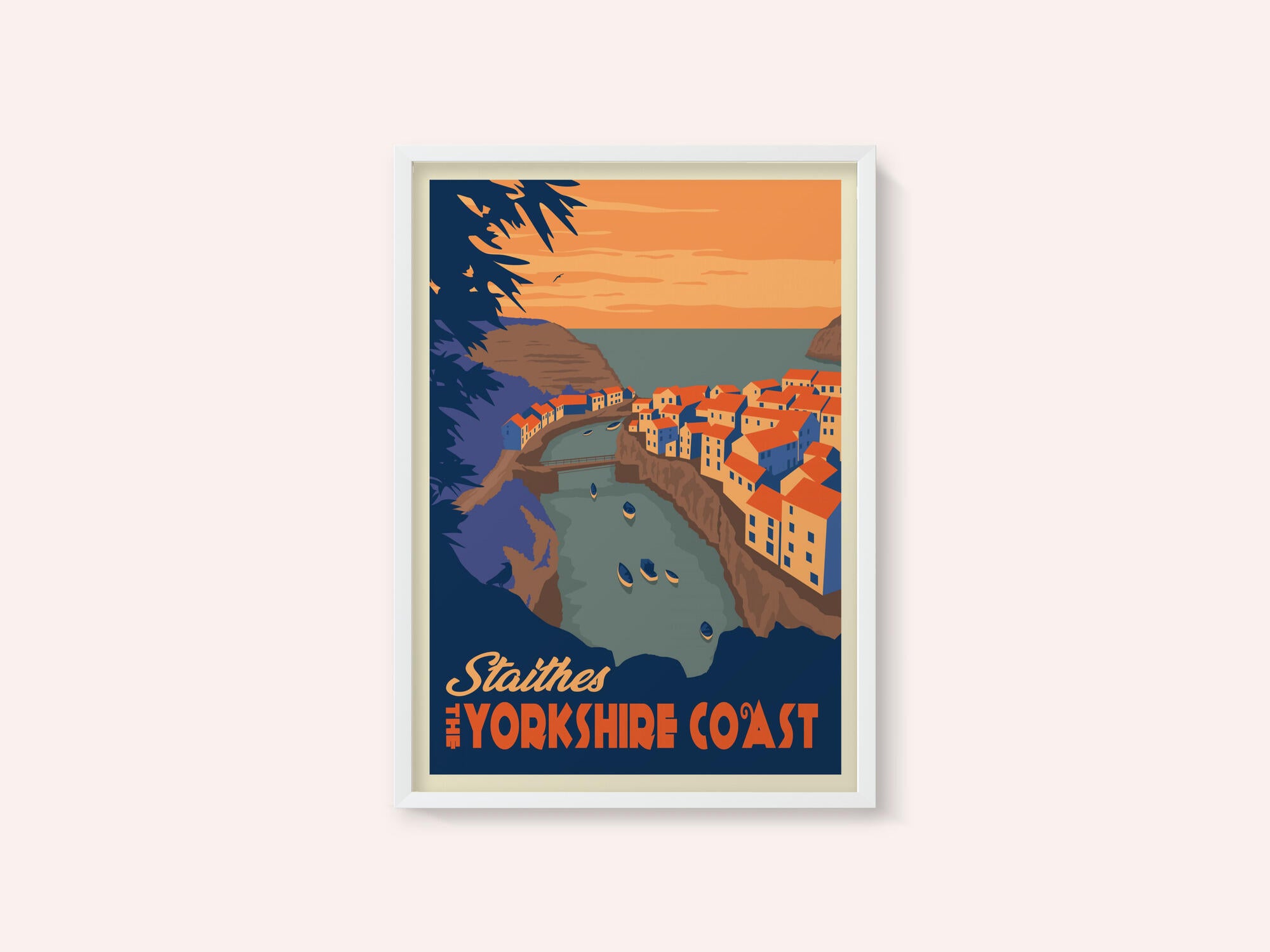 Staithes Yorkshire Travel Print