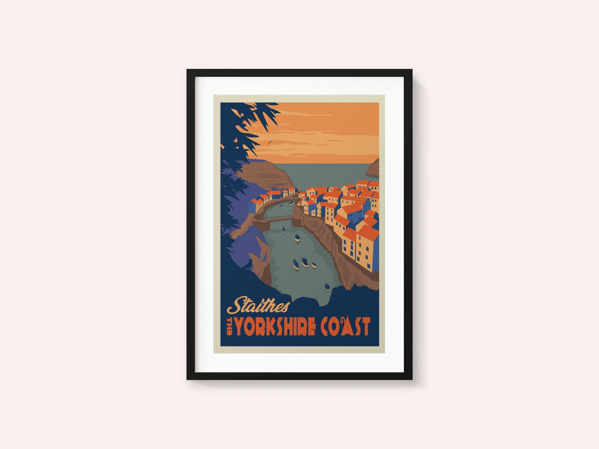 Staithes Yorkshire Travel Print