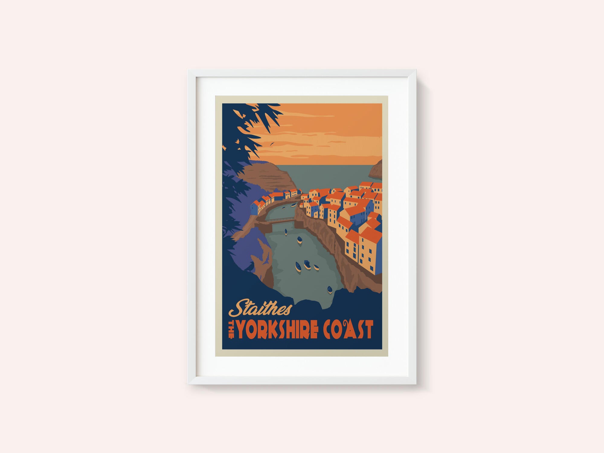 Staithes Yorkshire Travel Print