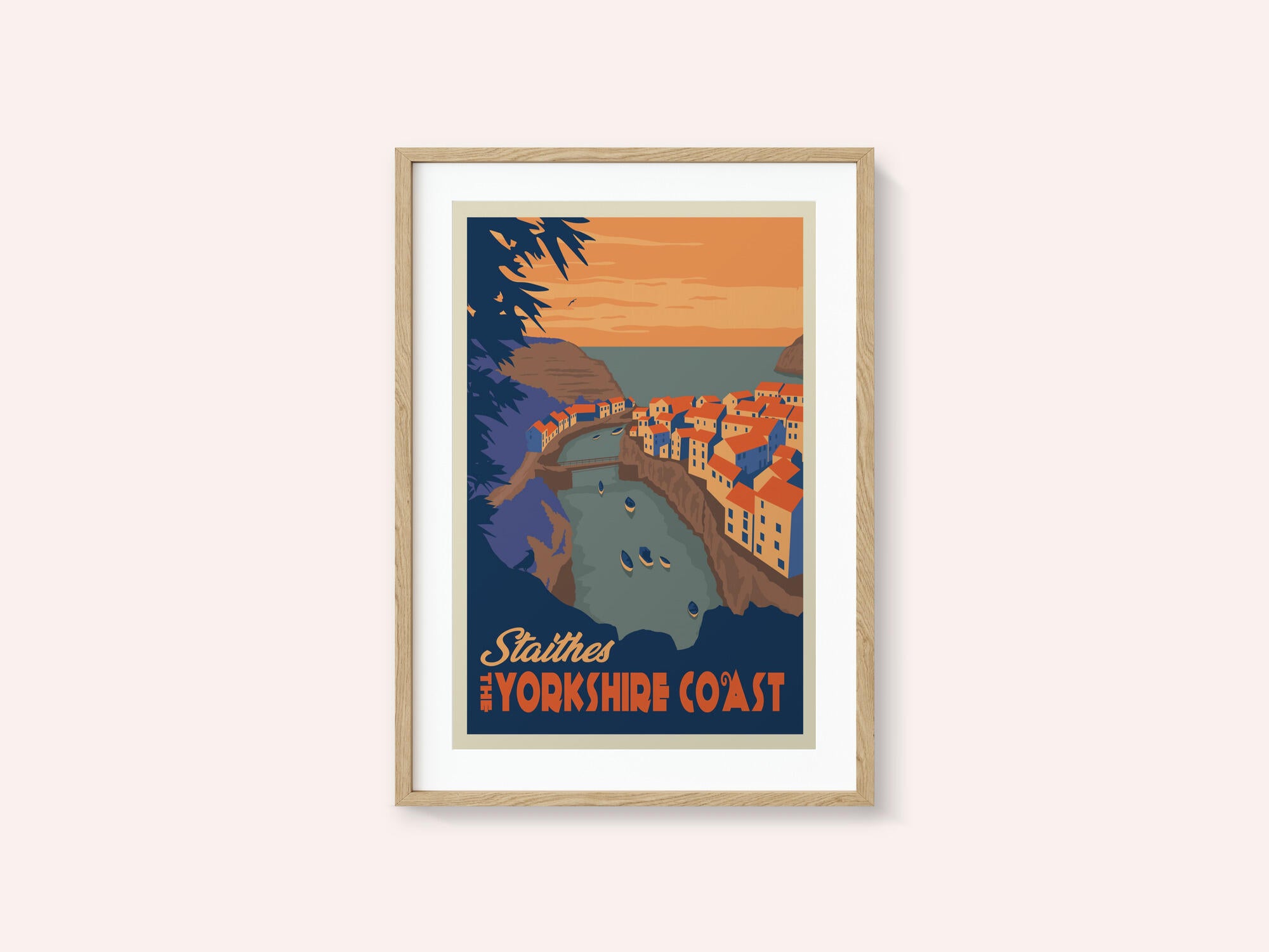 Staithes Yorkshire Travel Print
