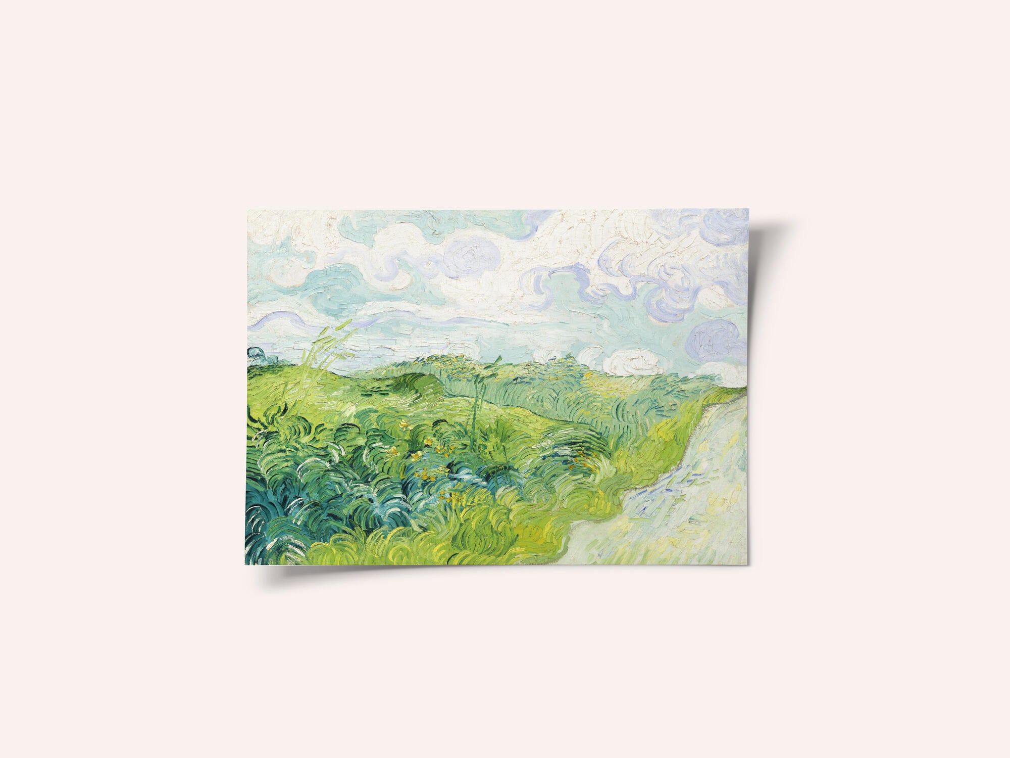 Green Wheat Fields, Auvers (1890) By Vincent Van Gogh