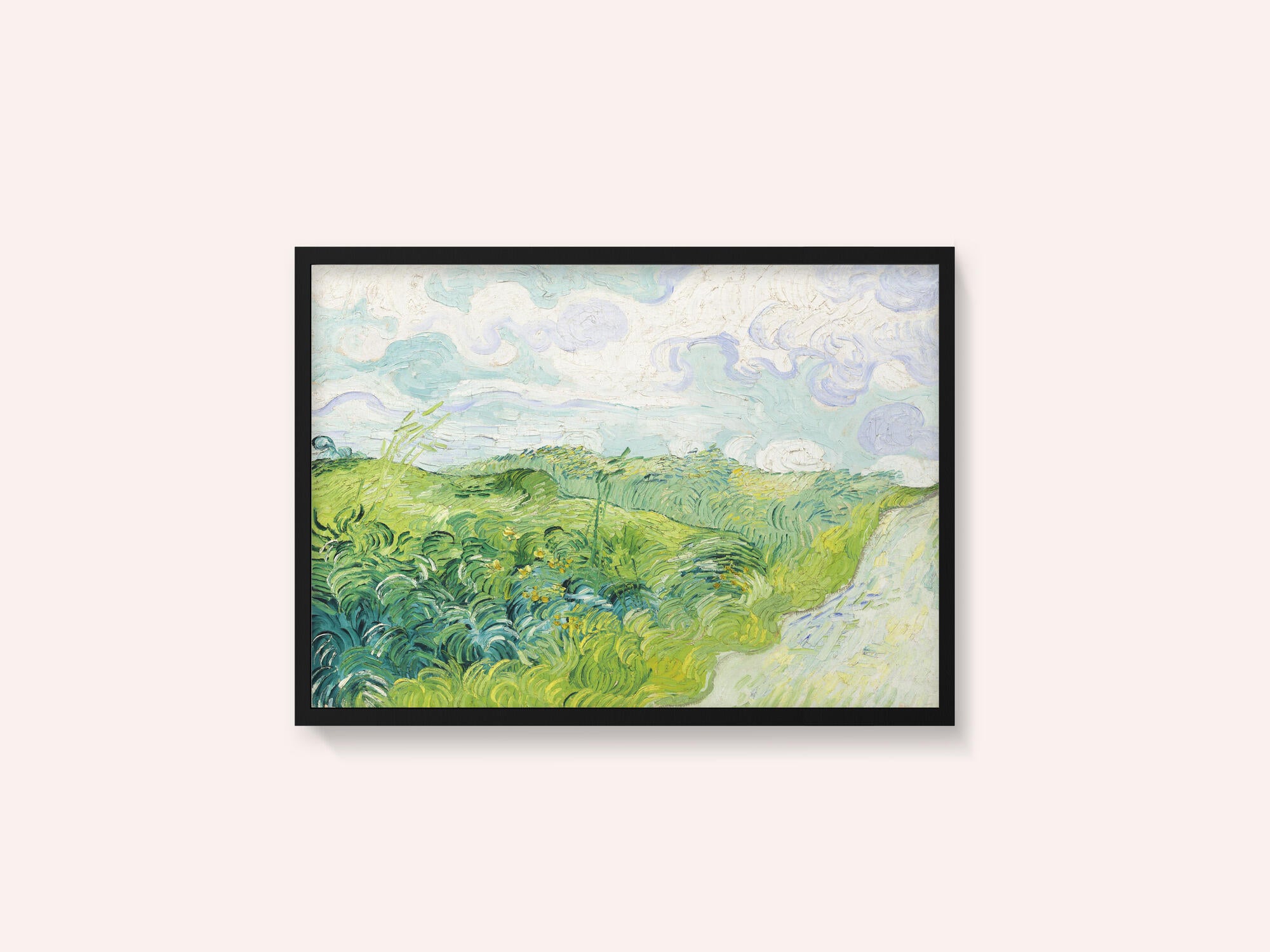 Green Wheat Fields, Auvers (1890) By Vincent Van Gogh