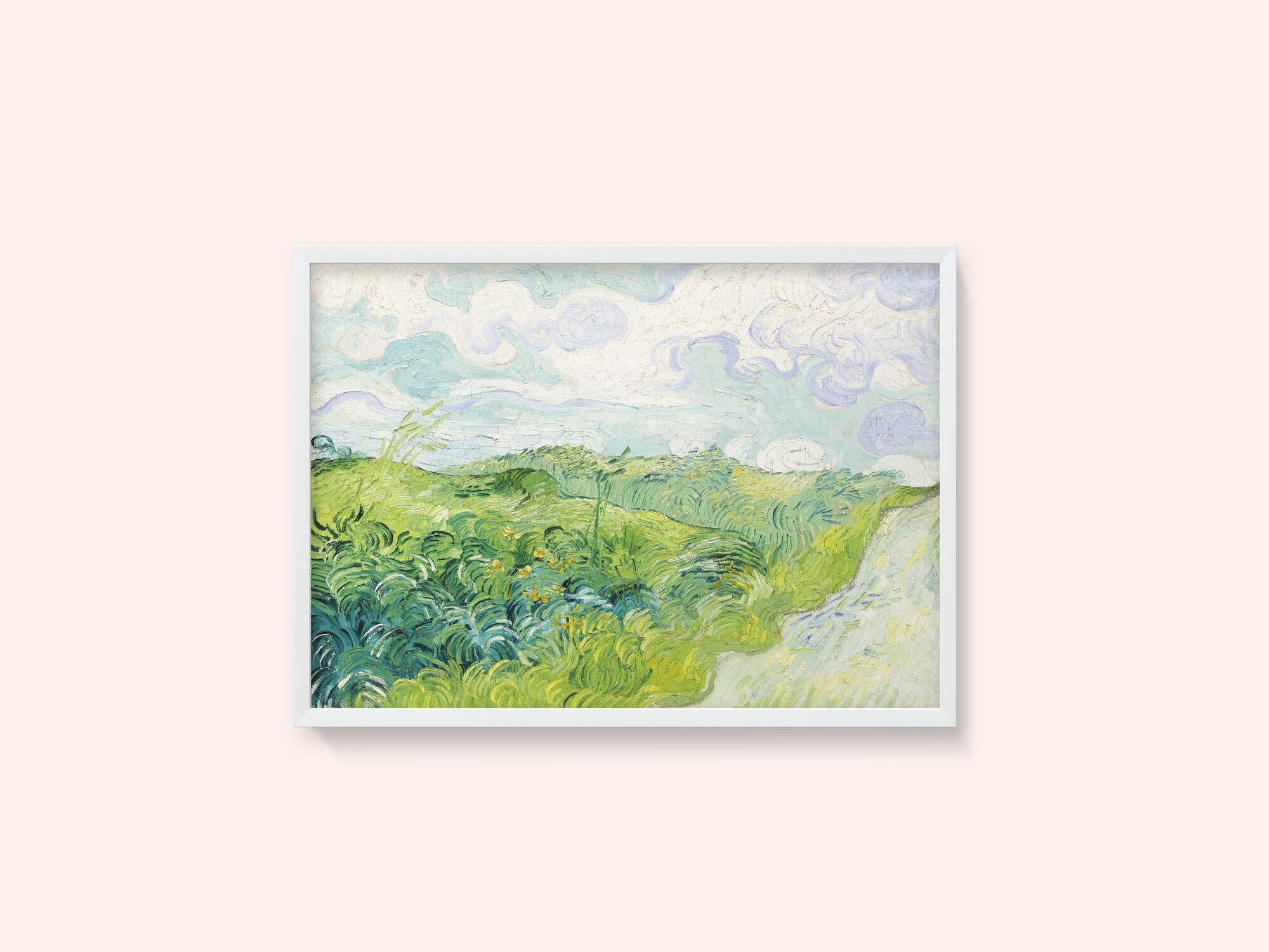 Green Wheat Fields, Auvers (1890) By Vincent Van Gogh