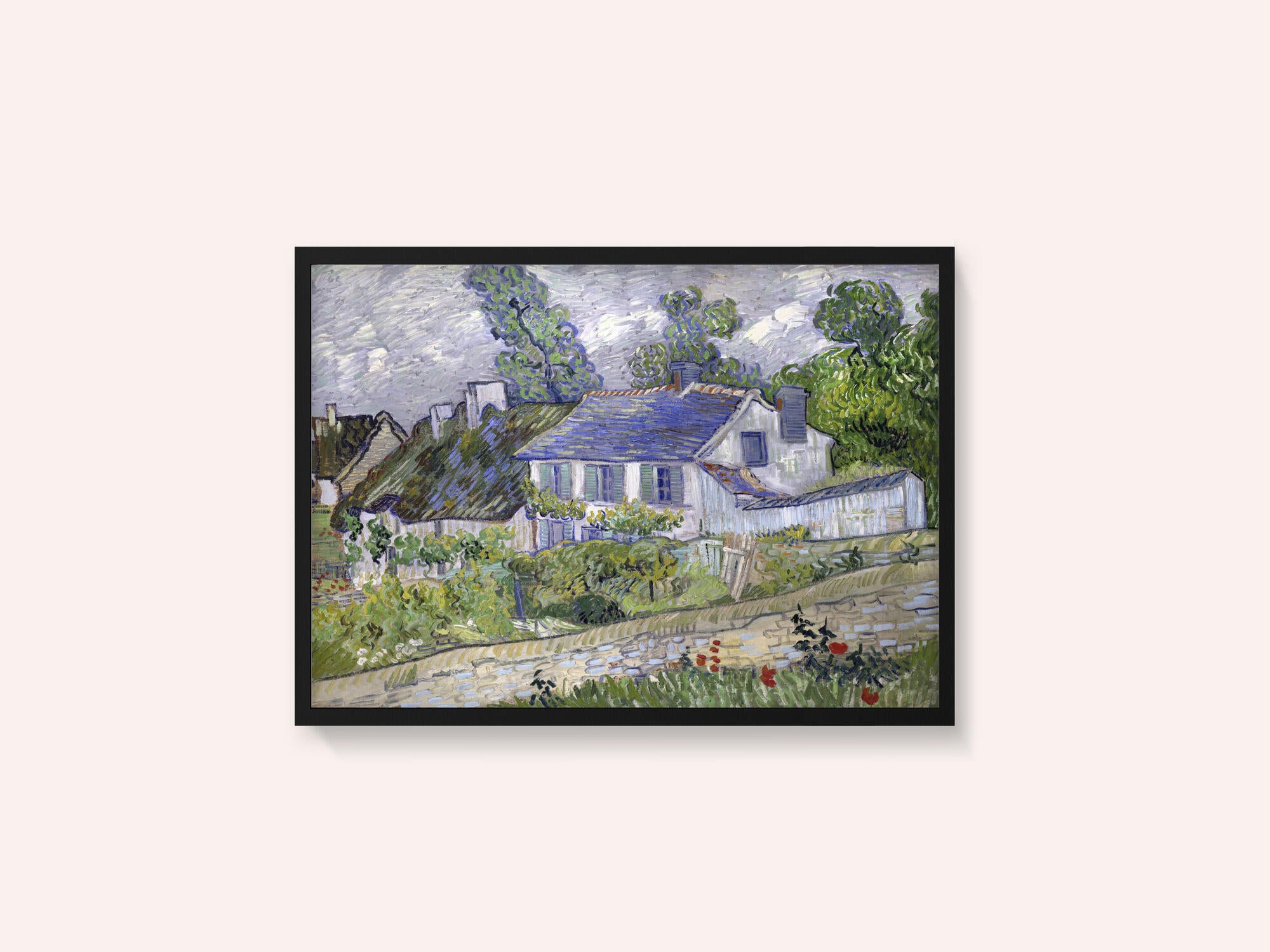 Vincent Van Gogh's Houses At Auvers (1890) Famous
