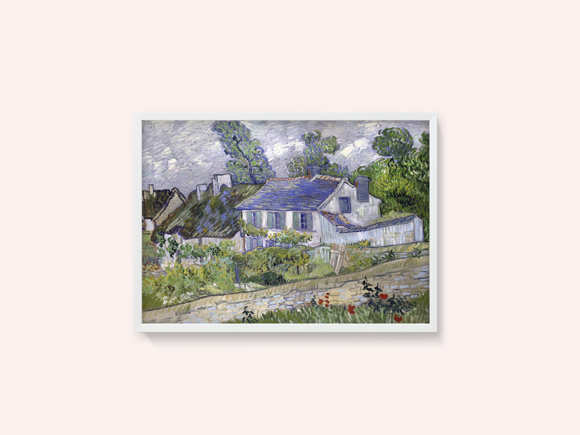 Vincent Van Gogh's Houses At Auvers (1890) Famous