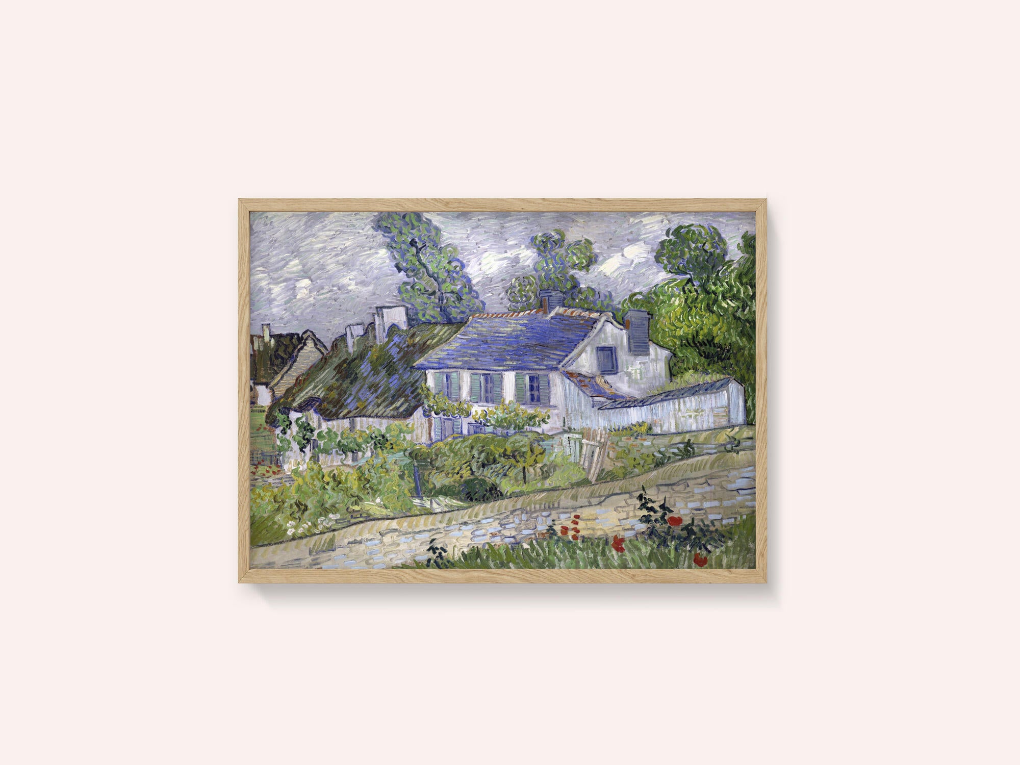 Vincent Van Gogh's Houses At Auvers (1890) Famous