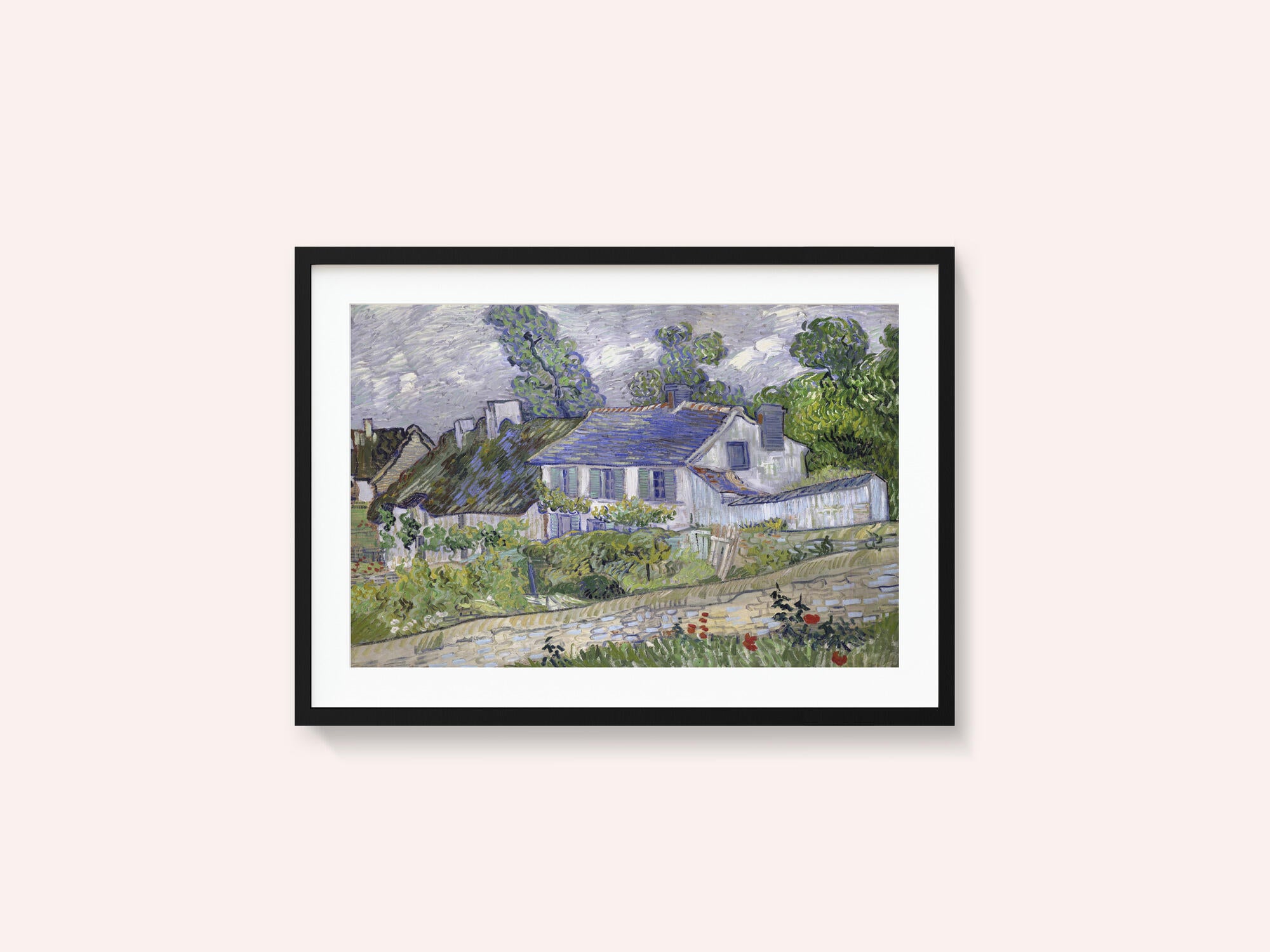 Vincent Van Gogh's Houses At Auvers (1890) Famous