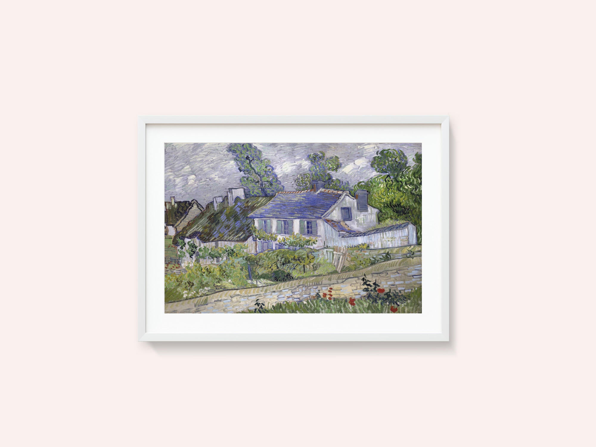 Vincent Van Gogh's Houses At Auvers (1890) Famous