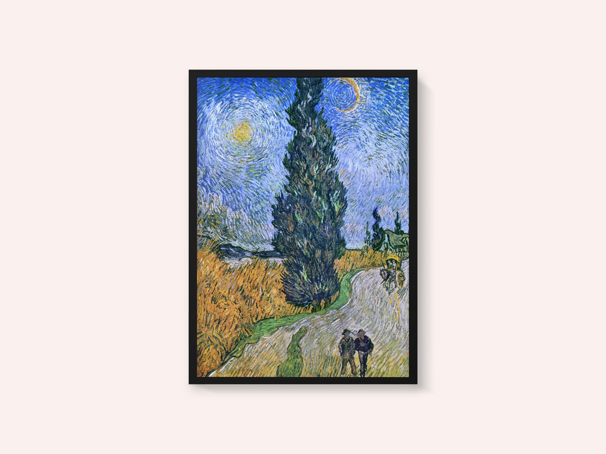 Vincent Van Gogh's Road With Cypress and Star 1890