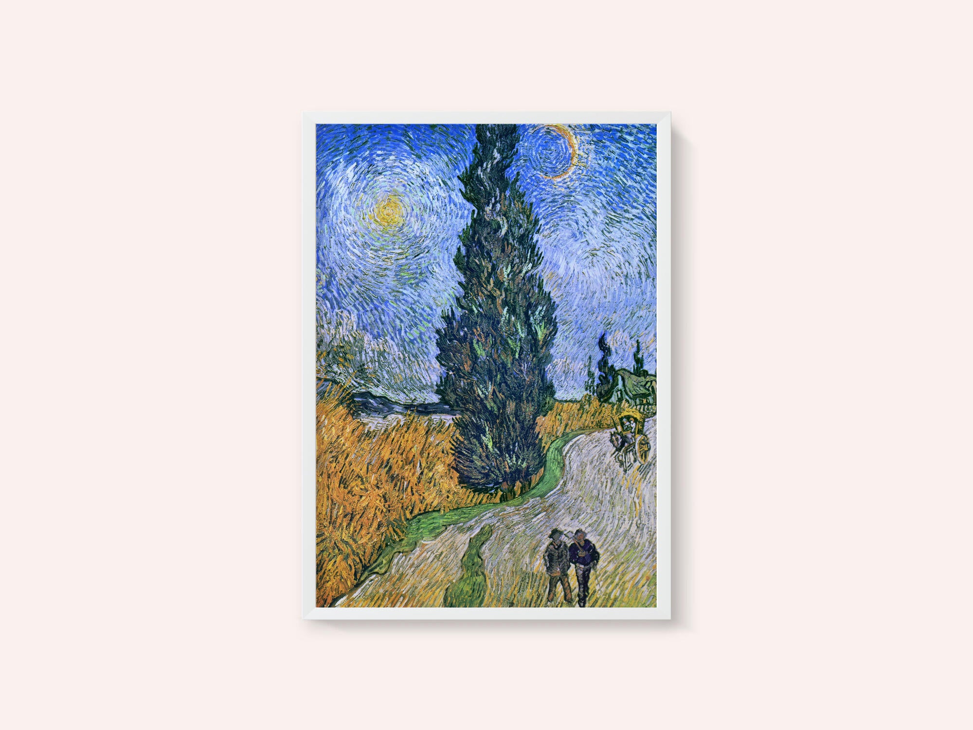 Vincent Van Gogh's Road With Cypress and Star 1890