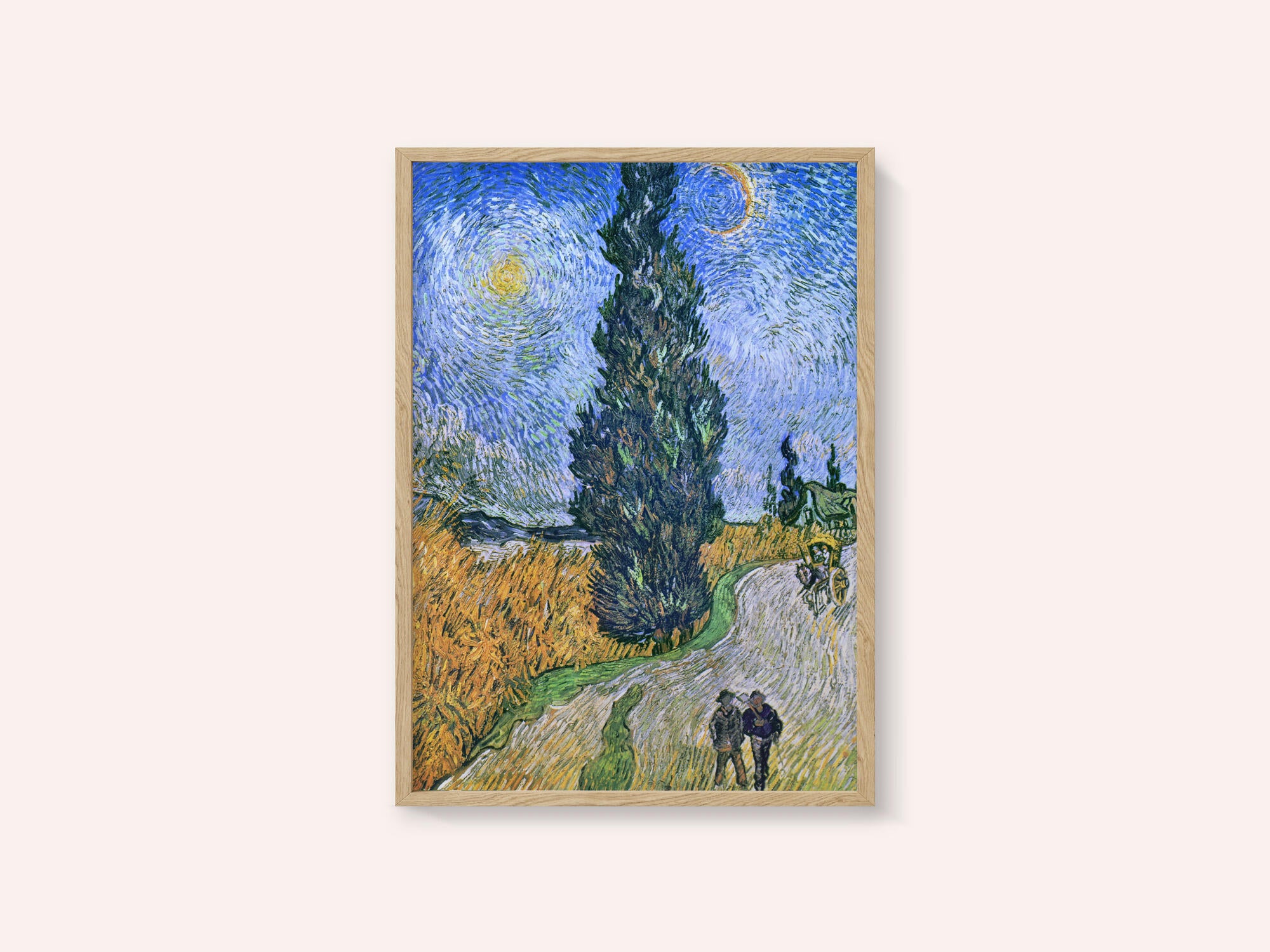 Vincent Van Gogh's Road With Cypress and Star 1890