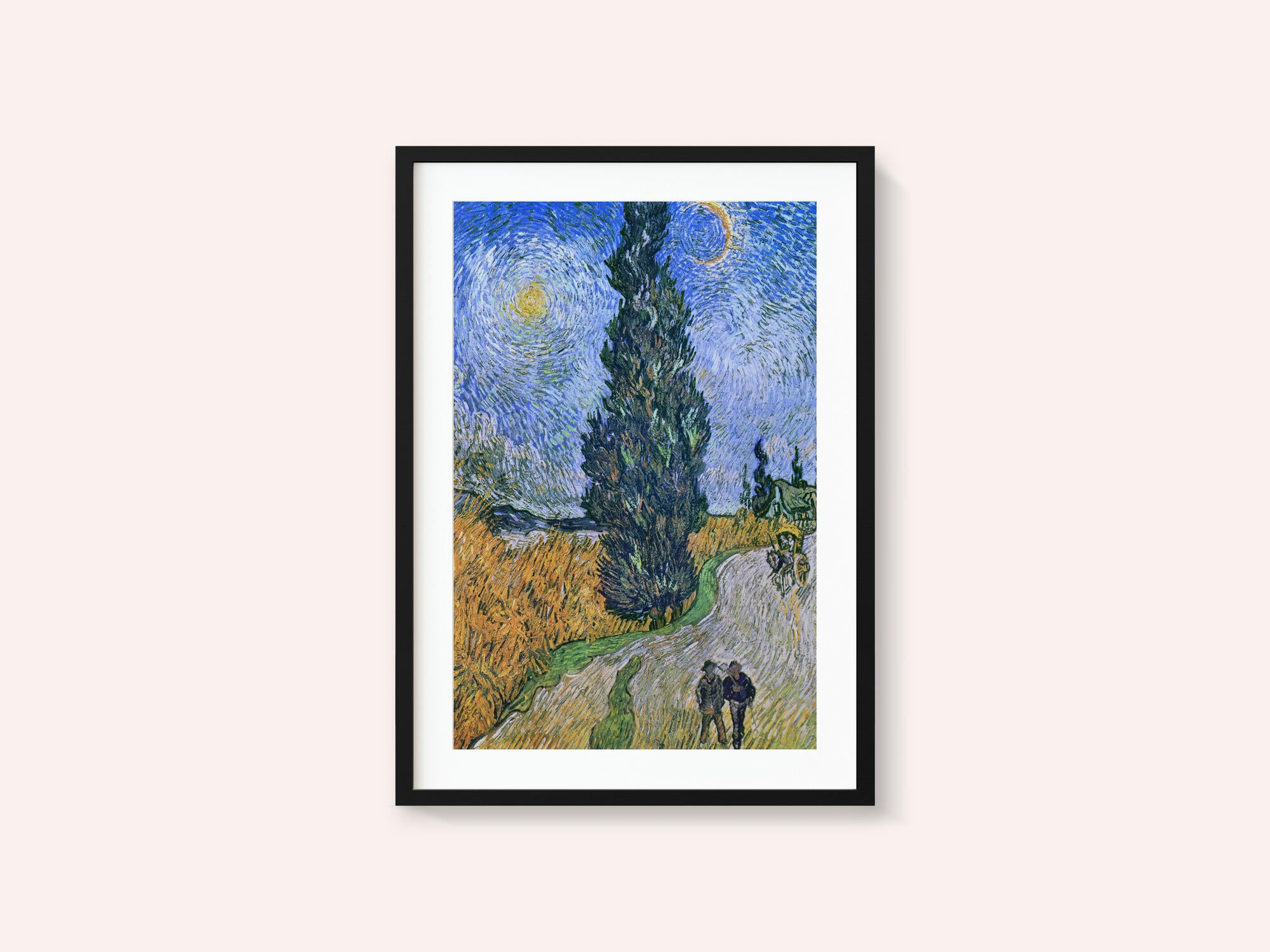 Vincent Van Gogh's Road With Cypress and Star 1890