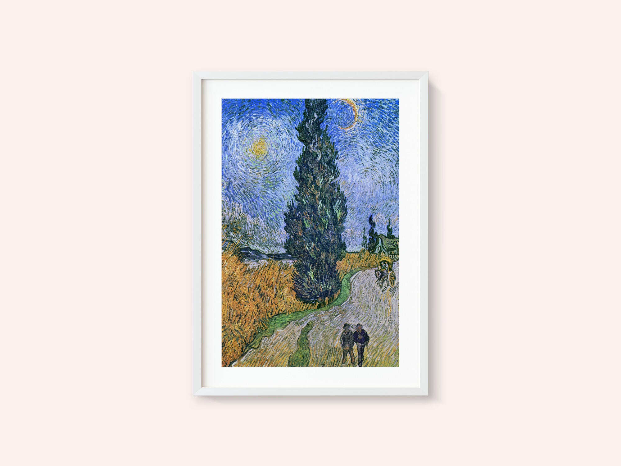 Vincent Van Gogh's Road With Cypress and Star 1890