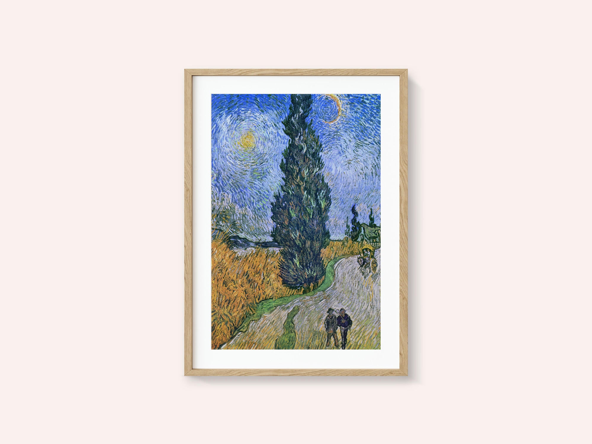 Vincent Van Gogh's Road With Cypress and Star 1890