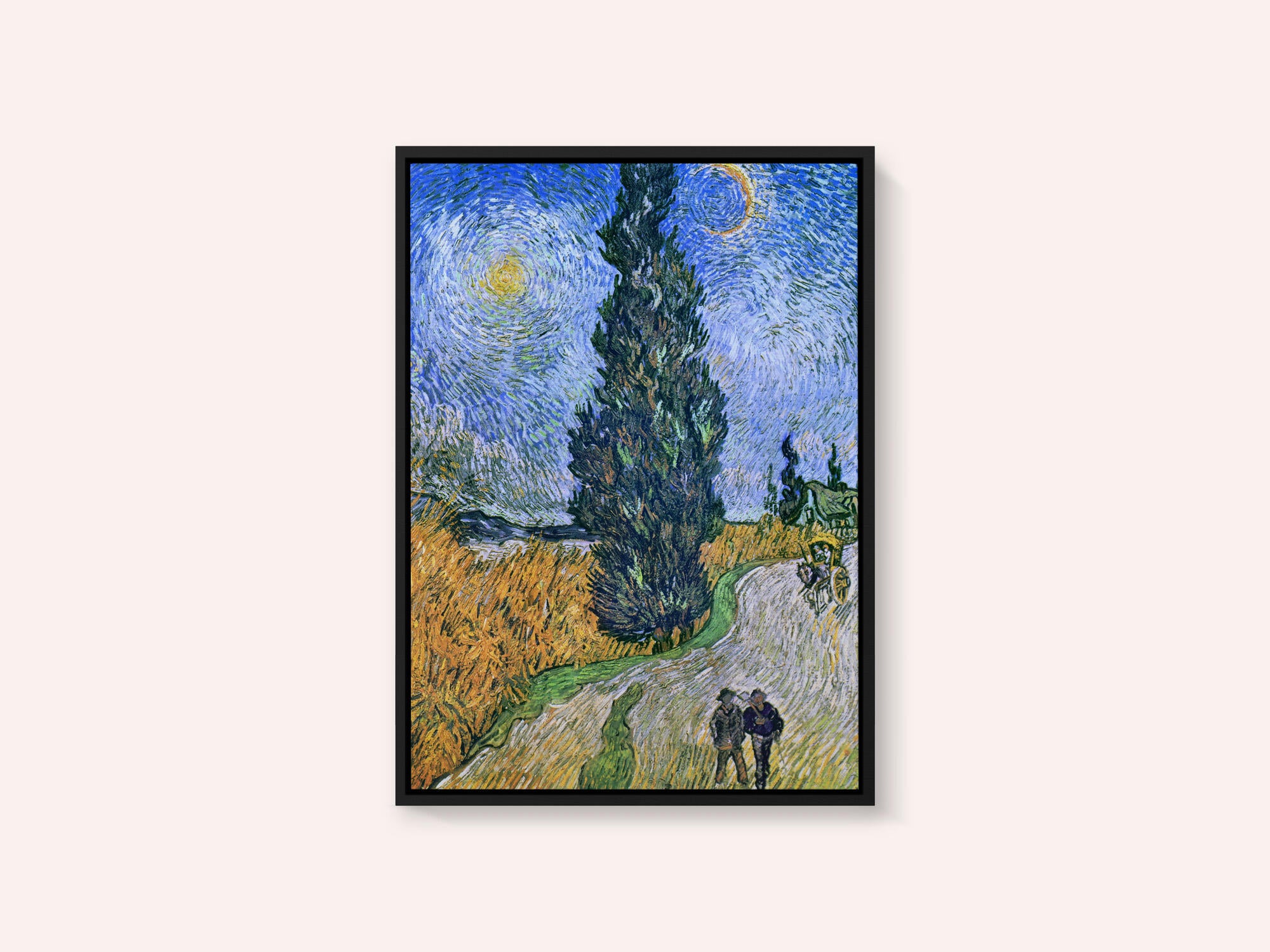 Vincent Van Gogh's Road With Cypress and Star 1890