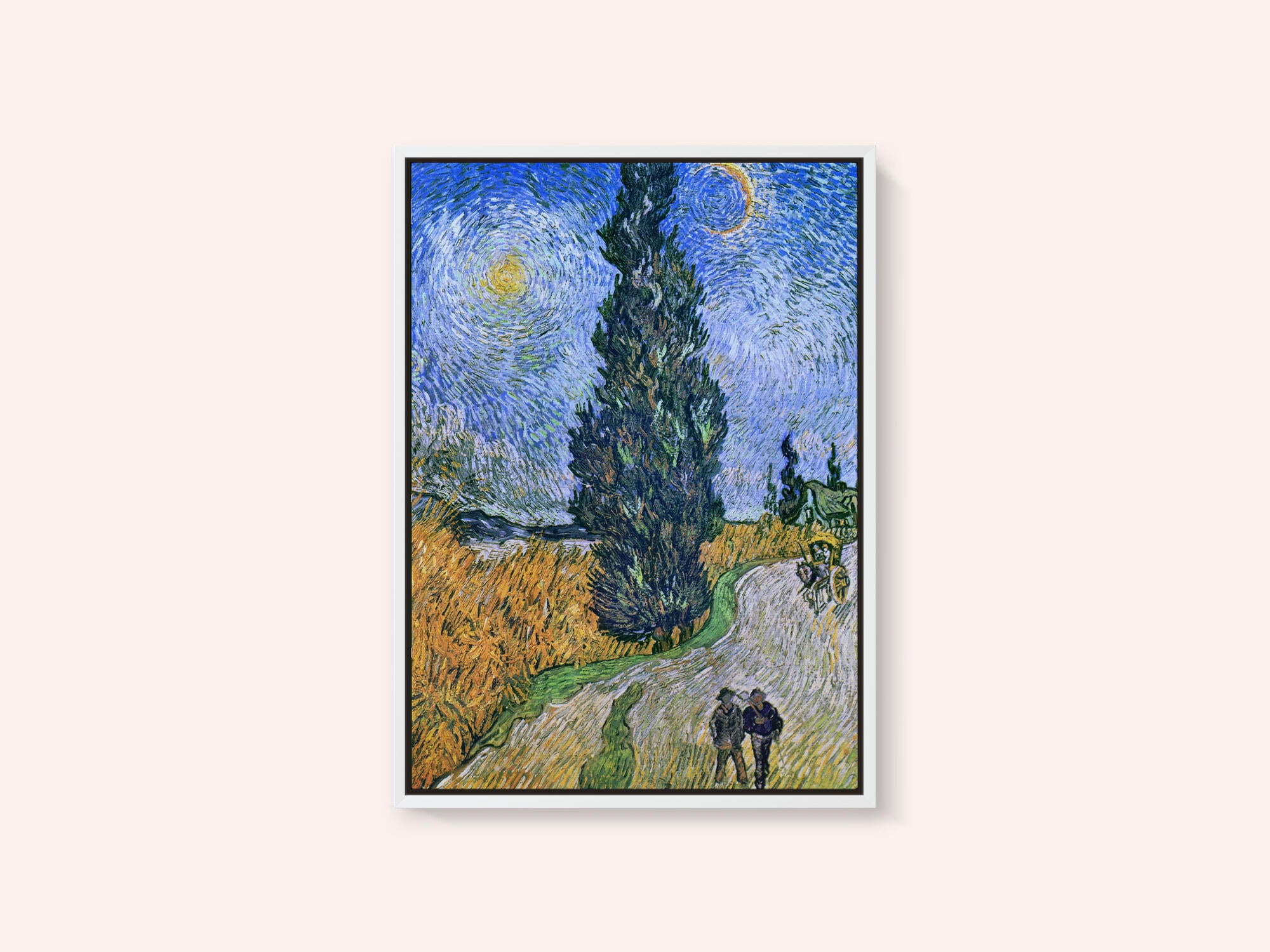 Vincent Van Gogh's Road With Cypress and Star 1890