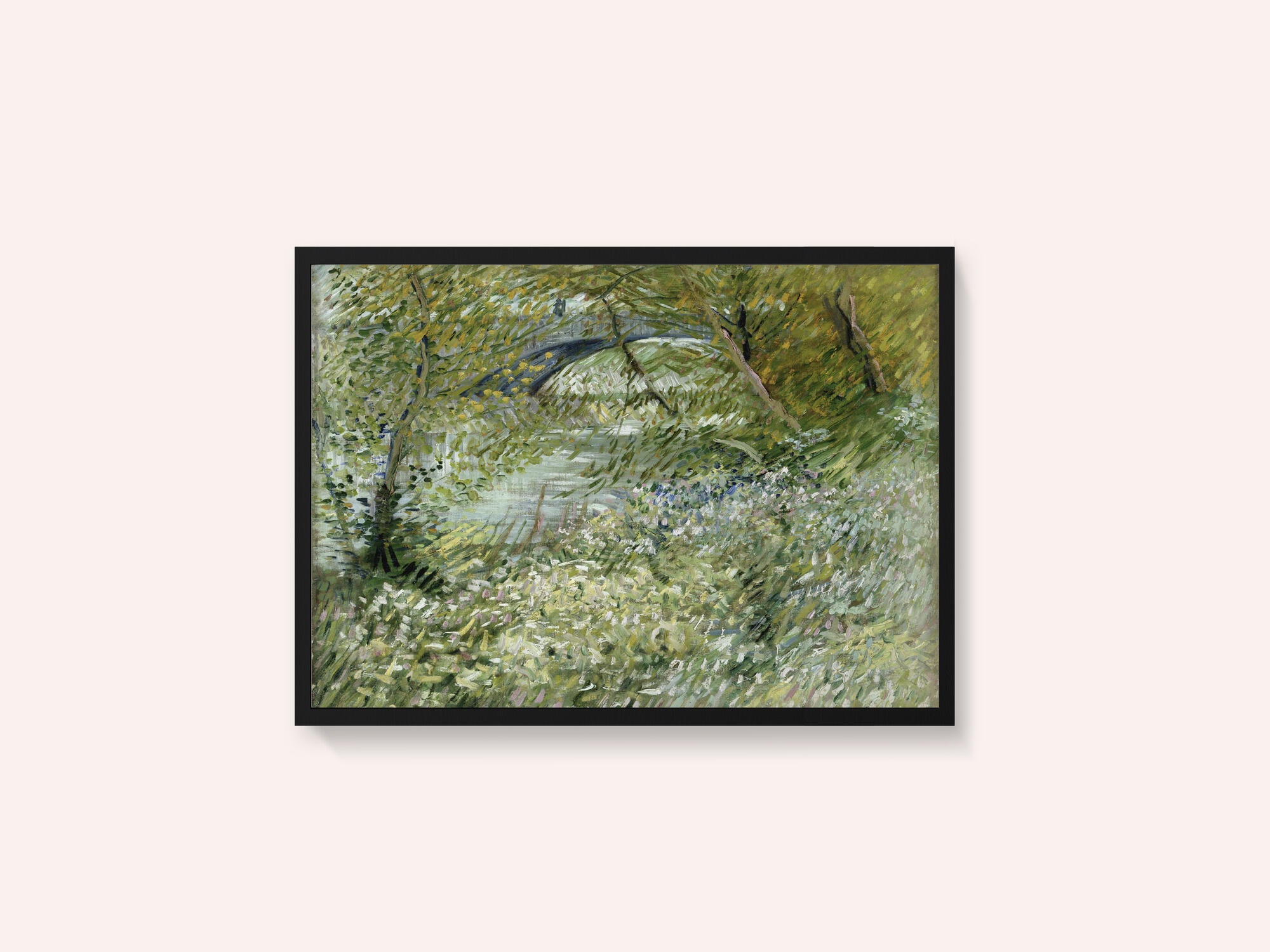 Vincent Van Gogh's River Bank In Springtime (1887)