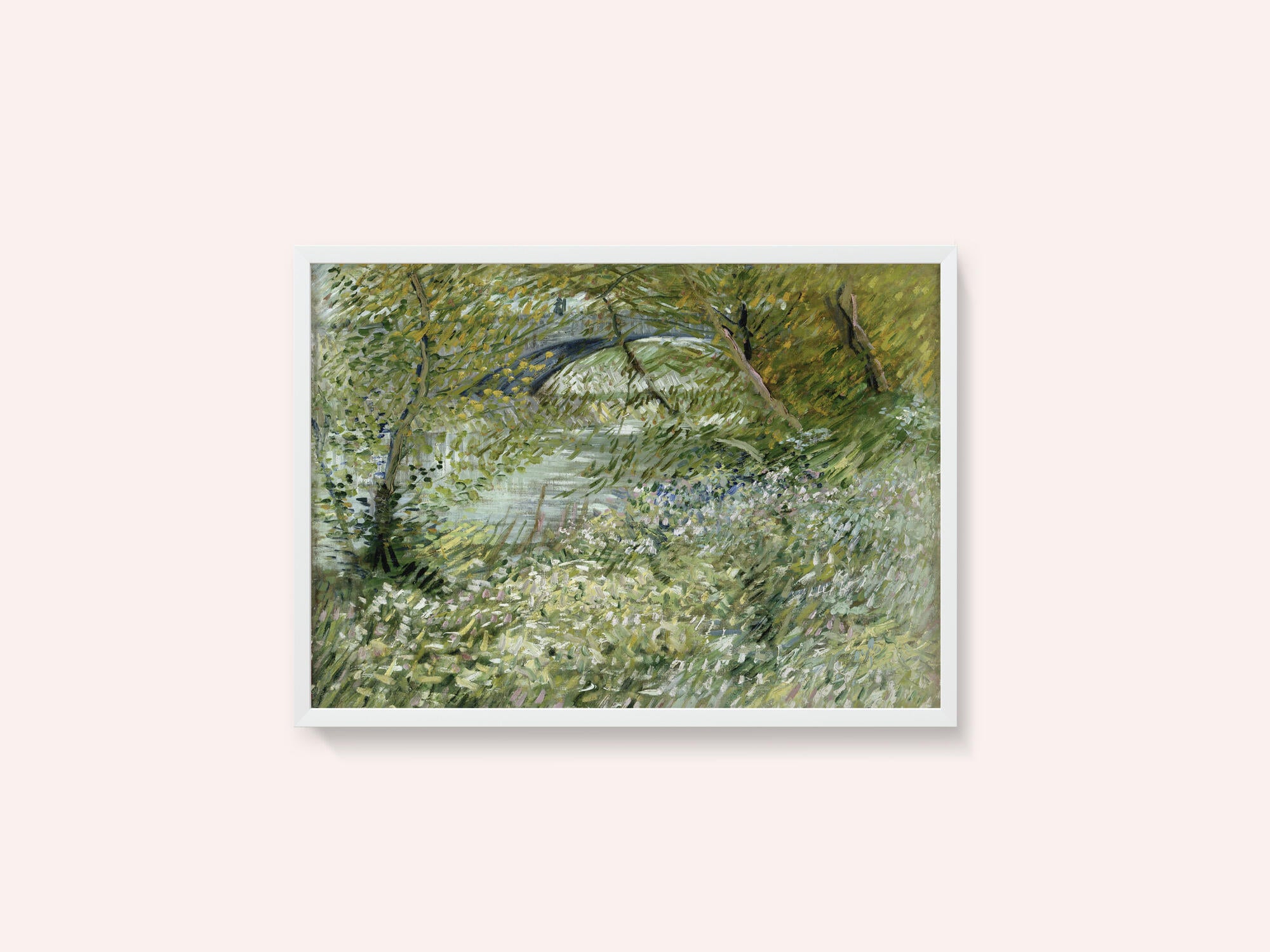 Vincent Van Gogh's River Bank In Springtime (1887)