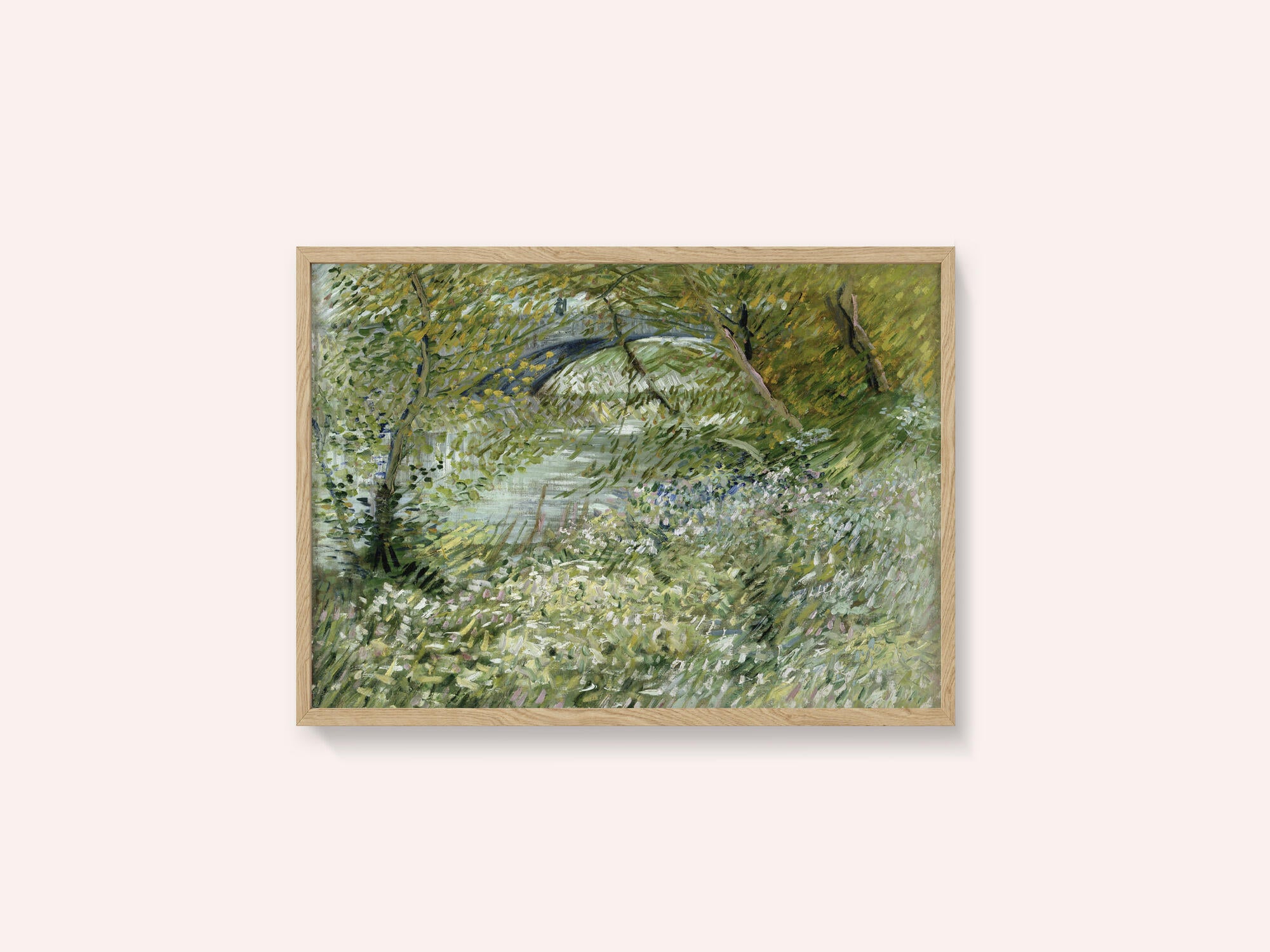 Vincent Van Gogh's River Bank In Springtime (1887)