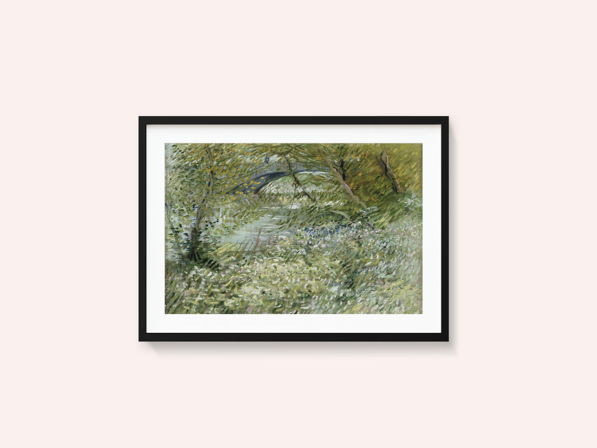 Vincent Van Gogh's River Bank In Springtime (1887)