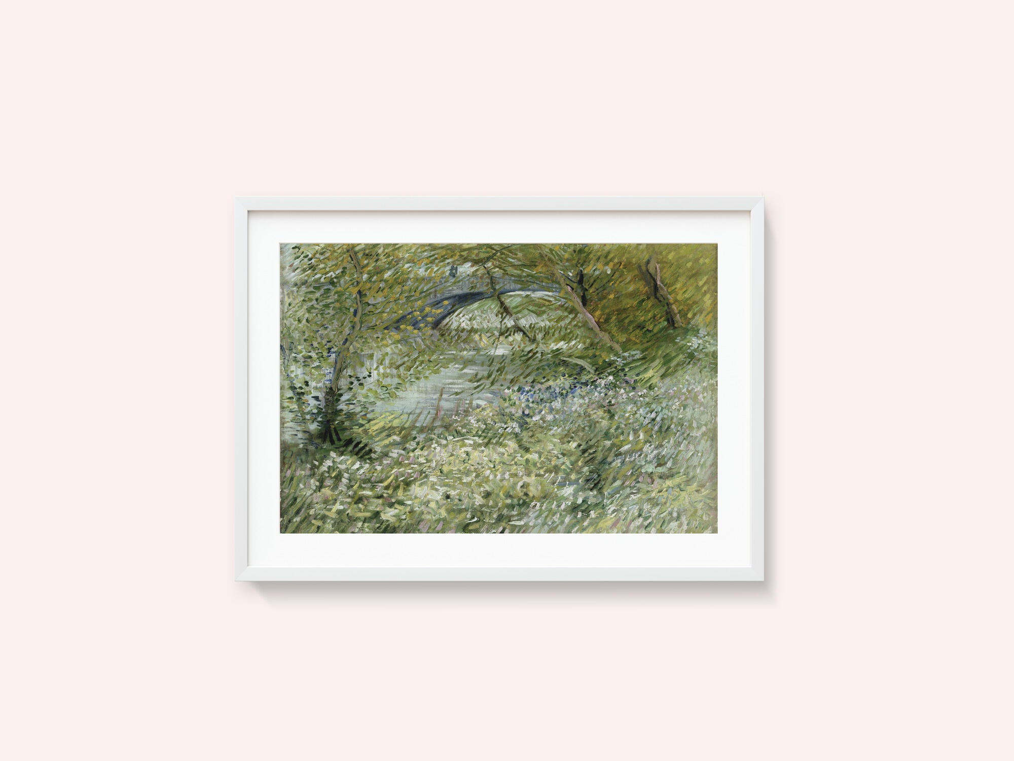 Vincent Van Gogh's River Bank In Springtime (1887)