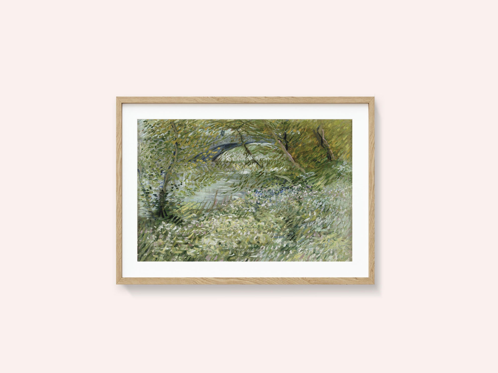 Vincent Van Gogh's River Bank In Springtime (1887)