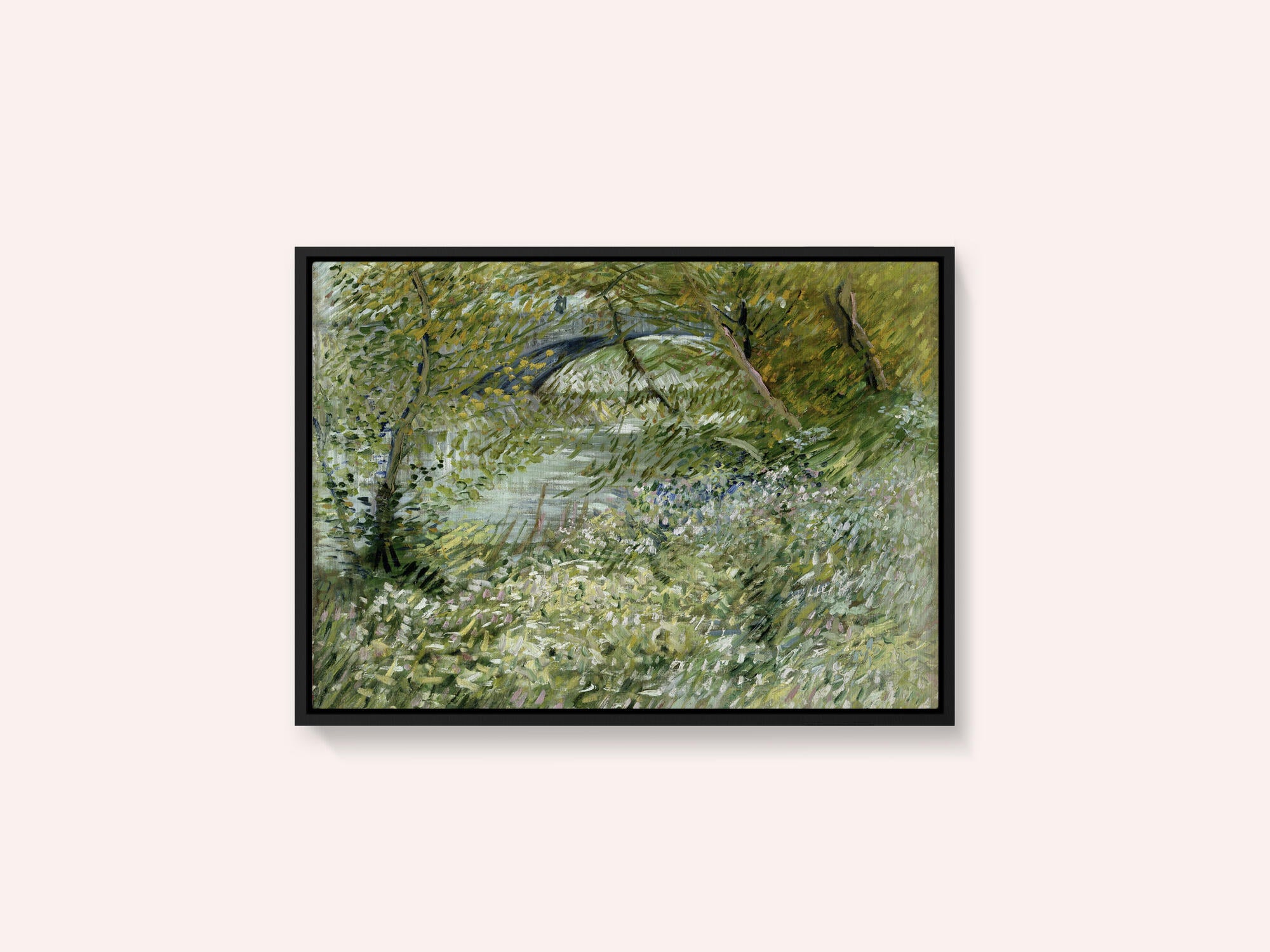 Vincent Van Gogh's River Bank In Springtime (1887)
