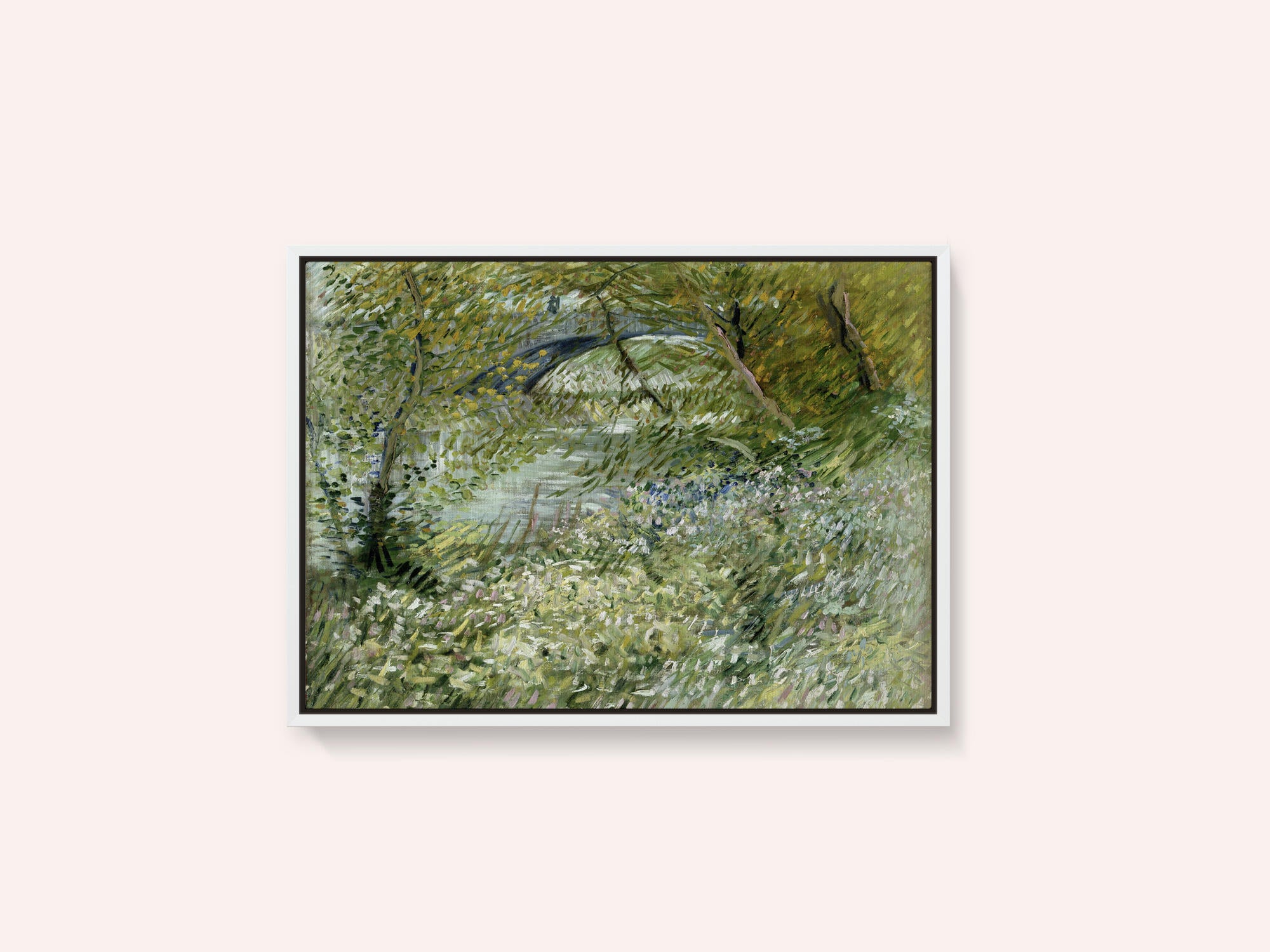 Vincent Van Gogh's River Bank In Springtime (1887)