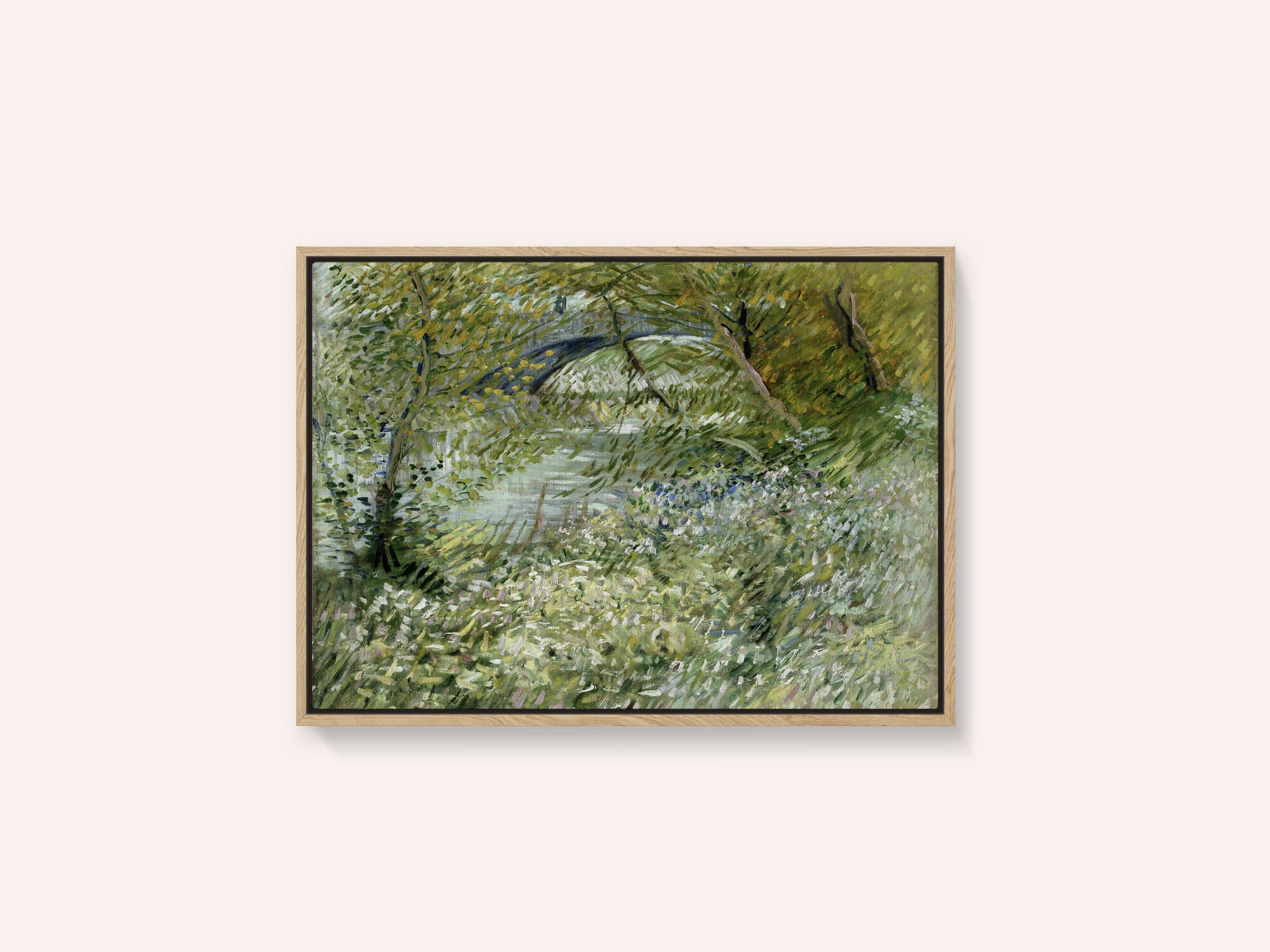 Vincent Van Gogh's River Bank In Springtime (1887)