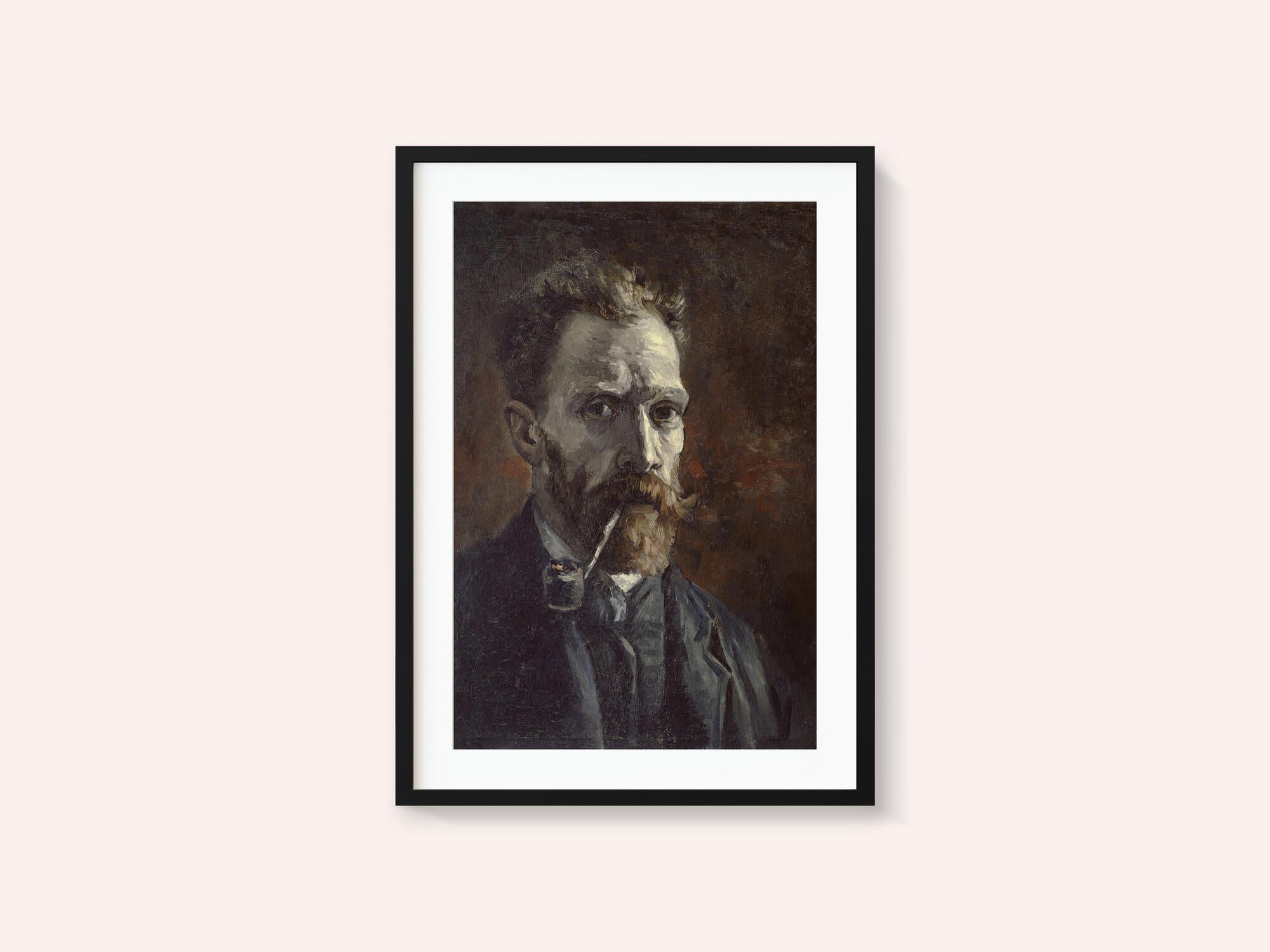 Vincent Van Gogh's Self Portrait With Pipe (1886)